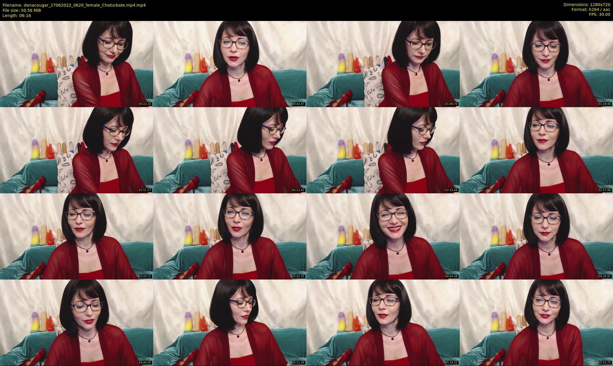 danacougar — 7 minute Chaturbate female cam show recording, 720p, Jun 27, 2022