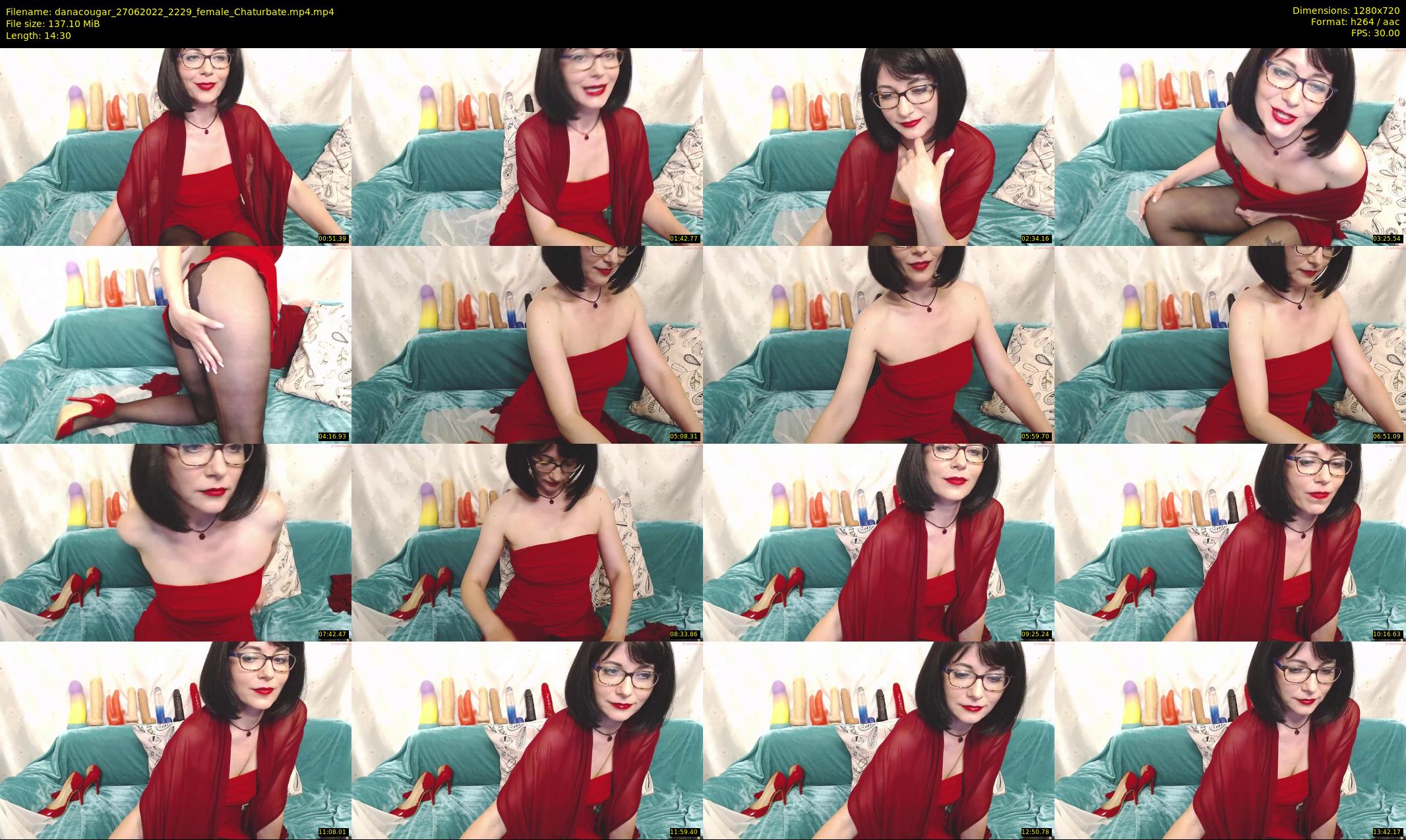 danacougar — 15 minute Chaturbate female cam show recording, 720p, Jun 27, 2022