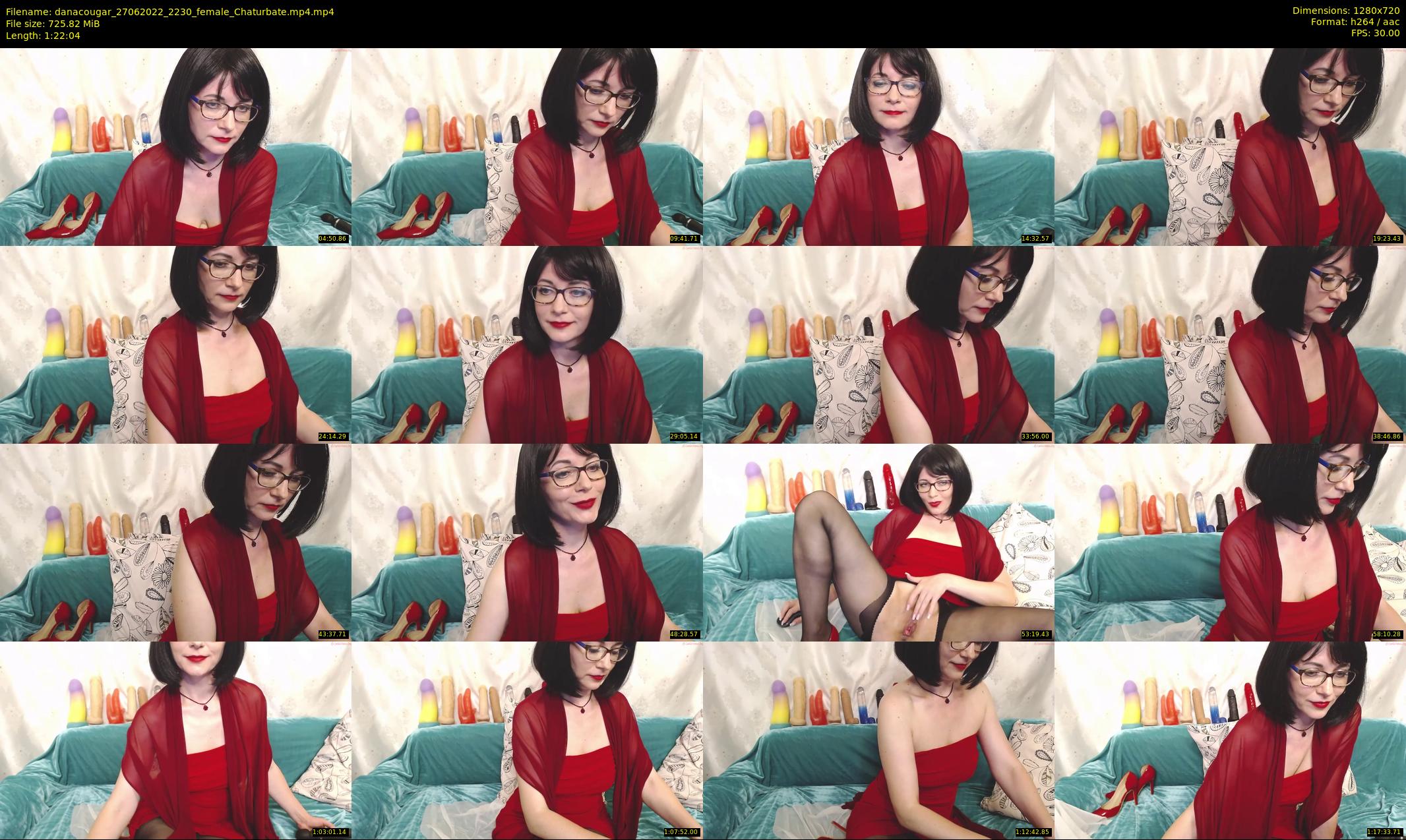 danacougar — 83 minute Chaturbate female cam show recording, 720p, Jun 27, 2022