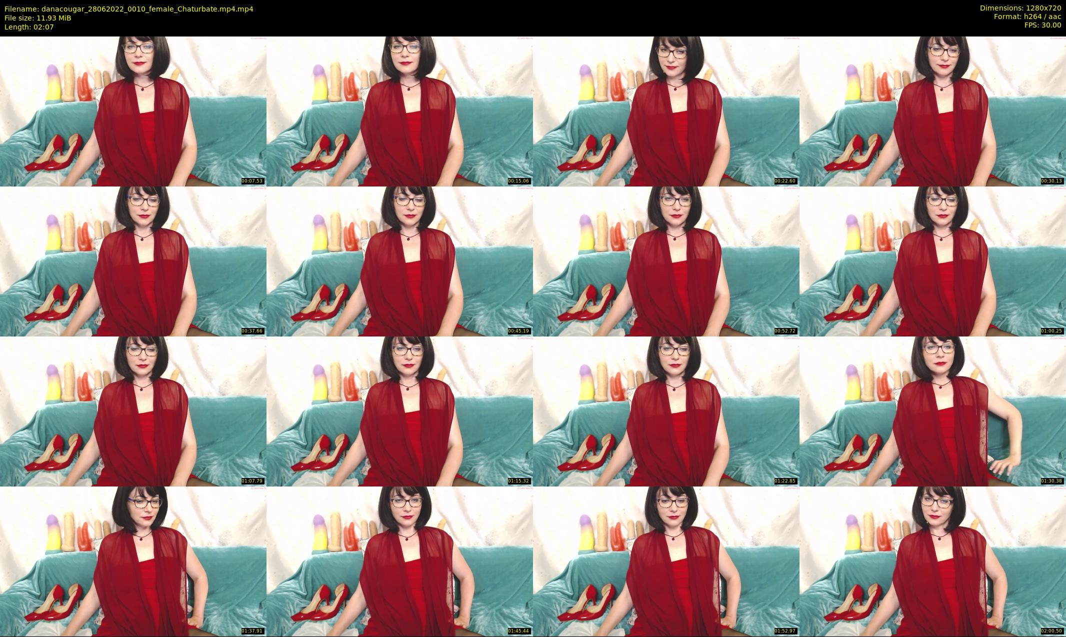 danacougar — 3 minute Chaturbate female cam show recording, 720p, Jun 28, 2022