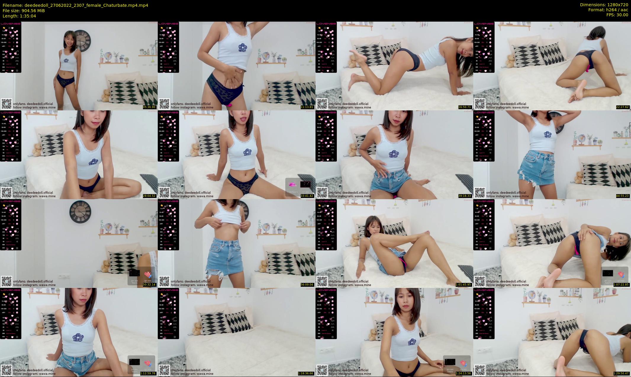 deedeedoll — 96 minute Chaturbate female cam show recording, 720p, Jun 27, 2022
