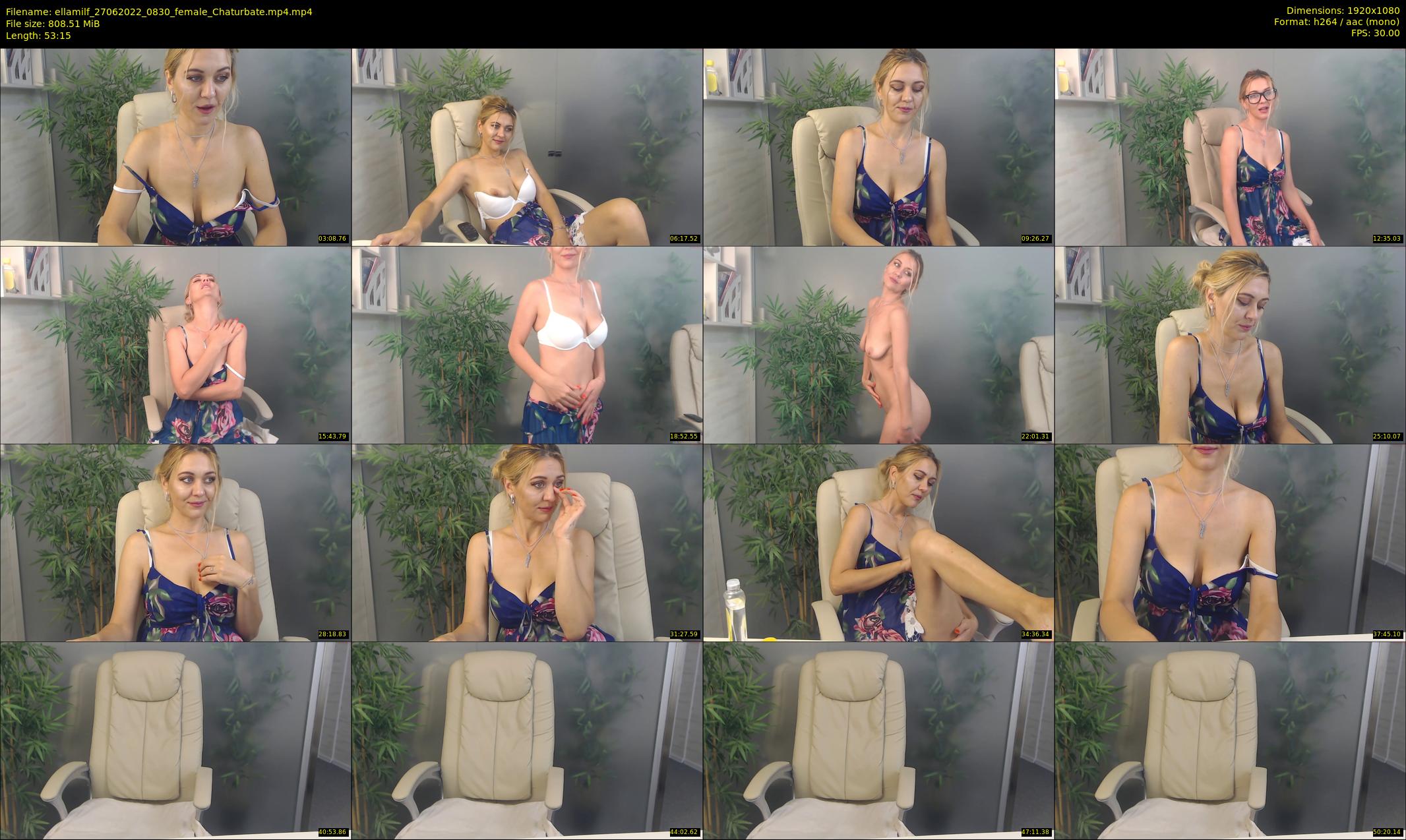ellamilf — 54 minute Chaturbate female cam show recording, 1080p, Jun 27, 2022