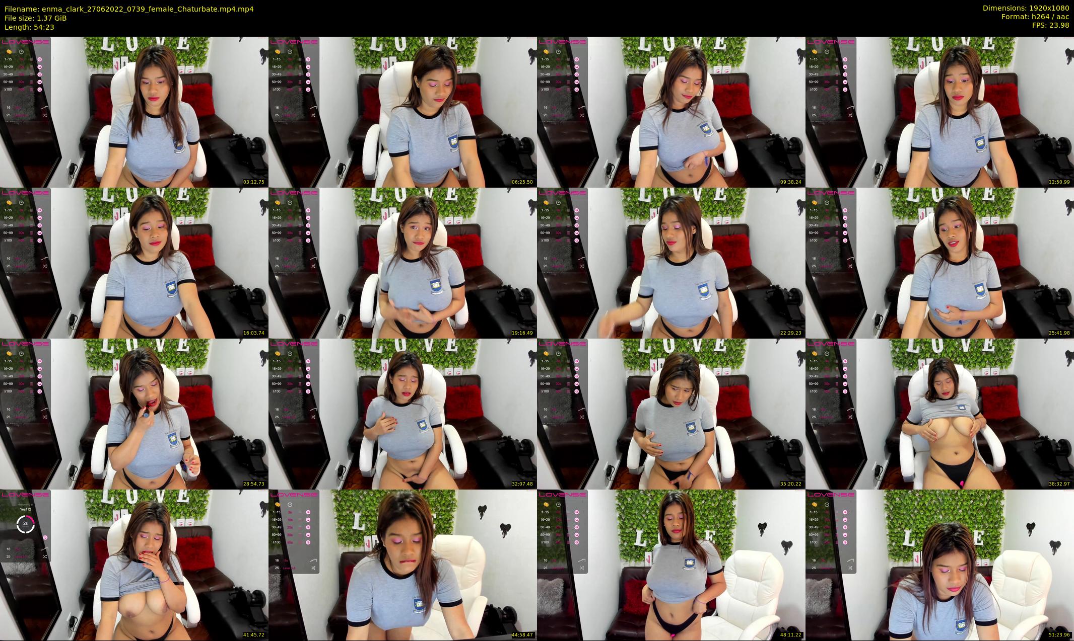 enma_clark — 55 minute Chaturbate female cam show recording, 1080p, Jun 27, 2022