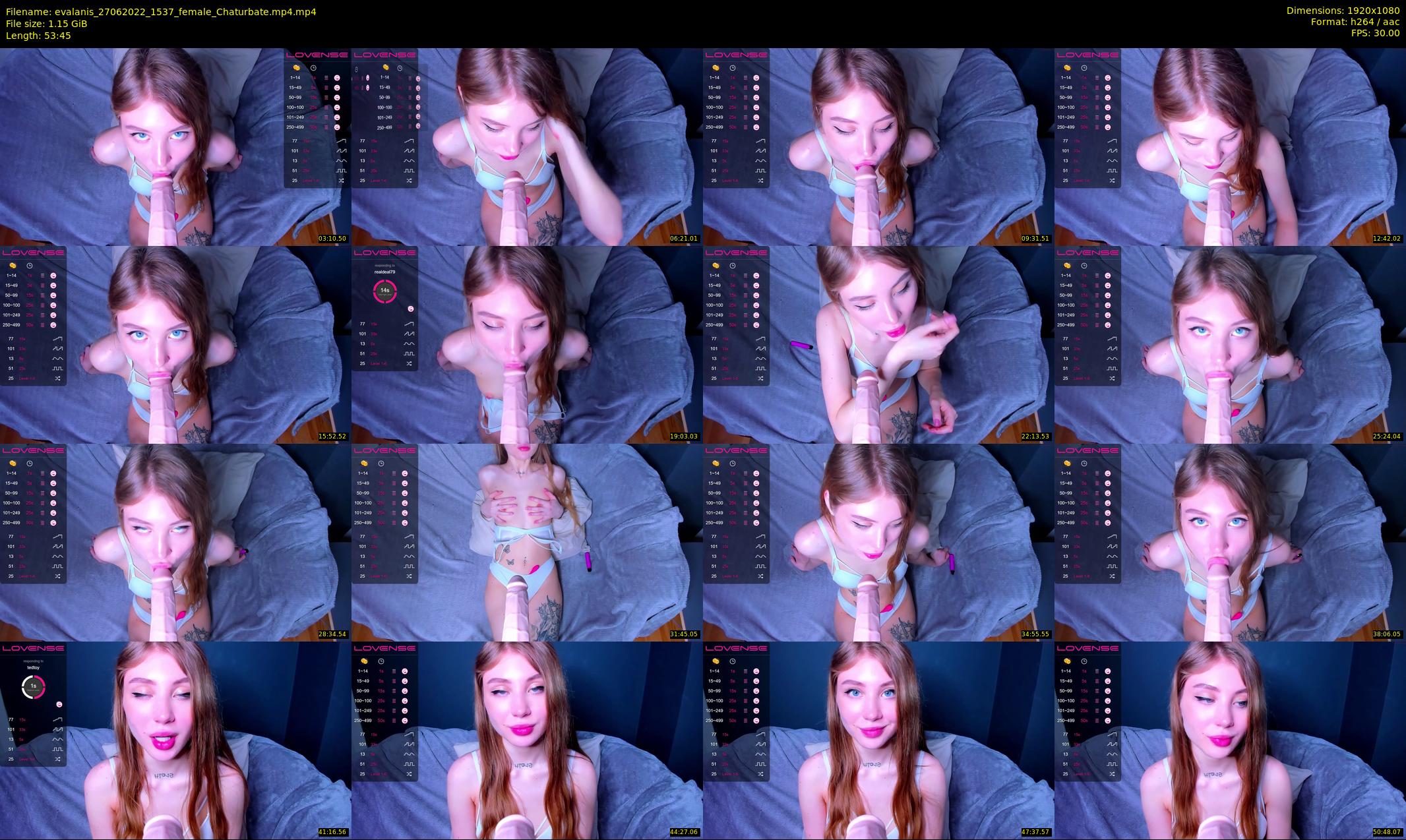 evalanis — 54 minute Chaturbate couple cam show recording, 1080p, Jun 27, 2022