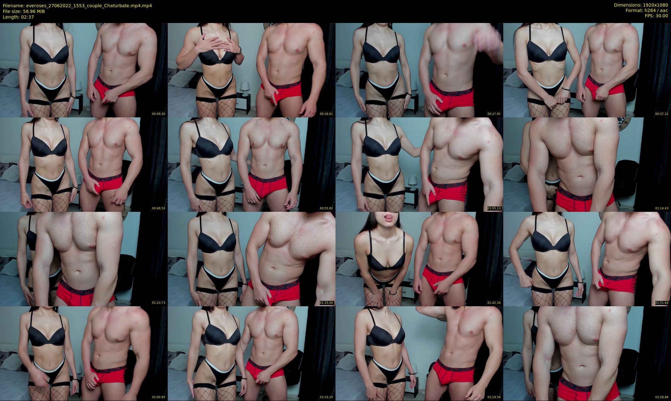 everoses — 3 minute Chaturbate couple cam show recording, 1080p, Jun 27, 2022