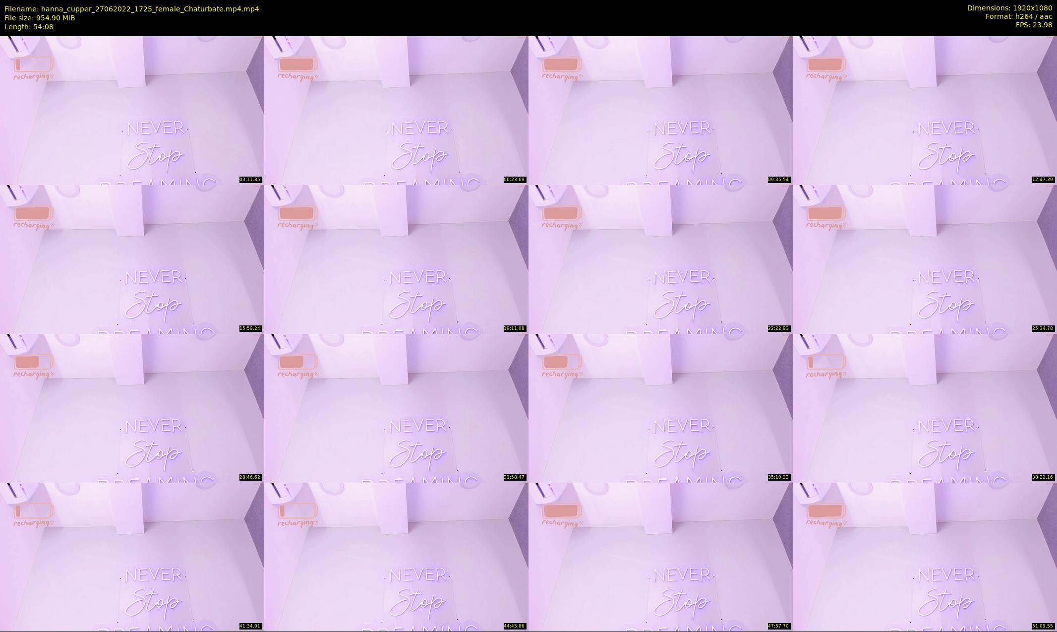 hanna_cupper — 55 minute Chaturbate female cam show recording, 1080p, Jun 27, 2022