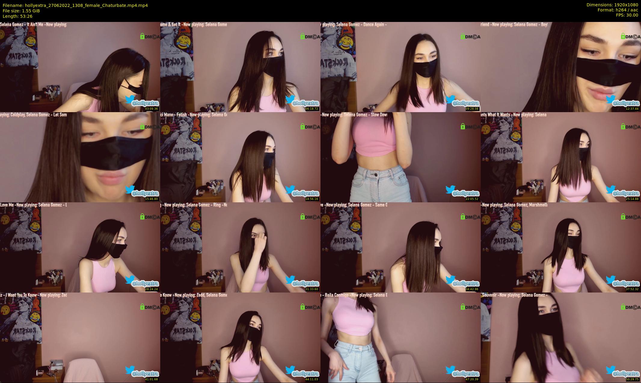 hollyextra — 54 minute Chaturbate female cam show recording, 1080p, Jun 27, 2022