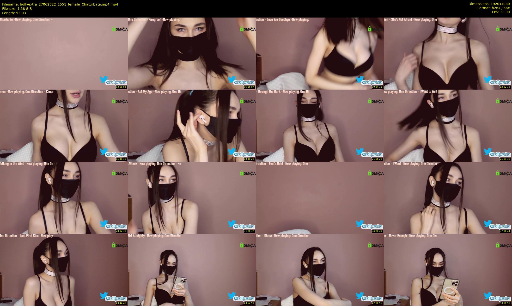 hollyextra — 54 minute Chaturbate female cam show recording, 1080p, Jun 27, 2022