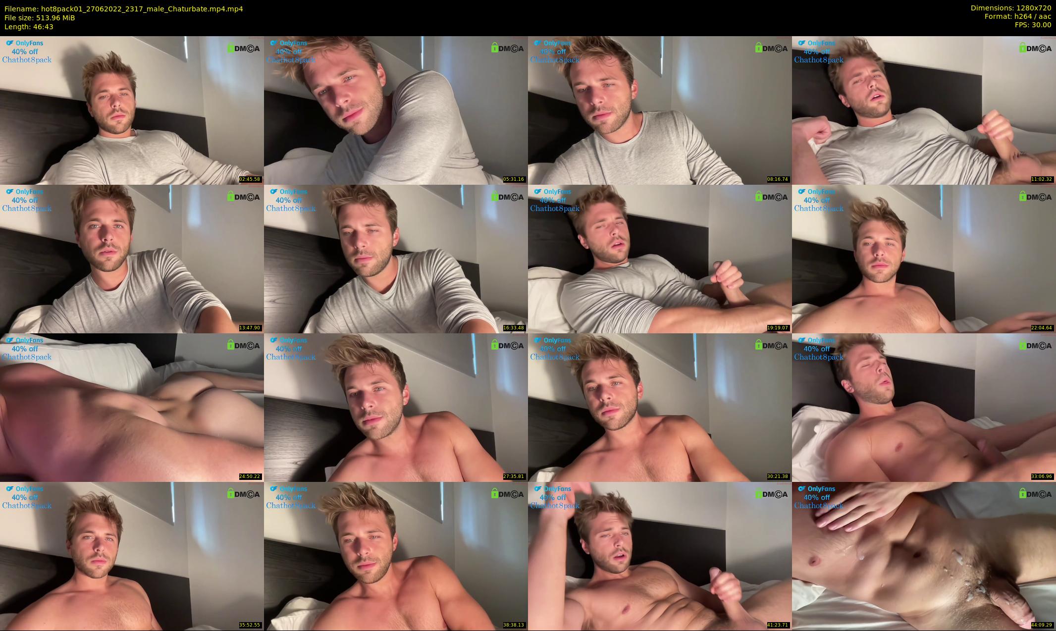 hot8pack01 — 47 minute Chaturbate male cam show recording, 720p, Jun 27, 2022