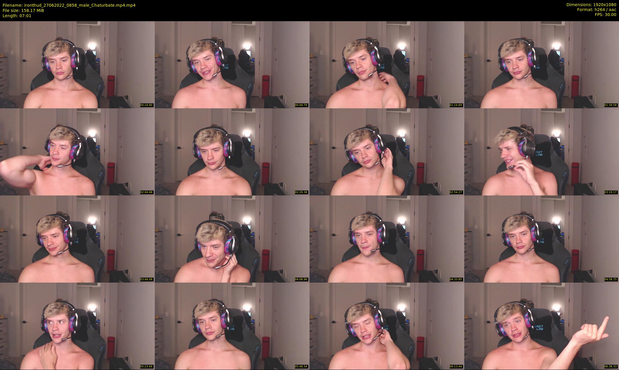 ironthud — 8 minute Chaturbate male cam show recording, 1080p, Jun 27, 2022
