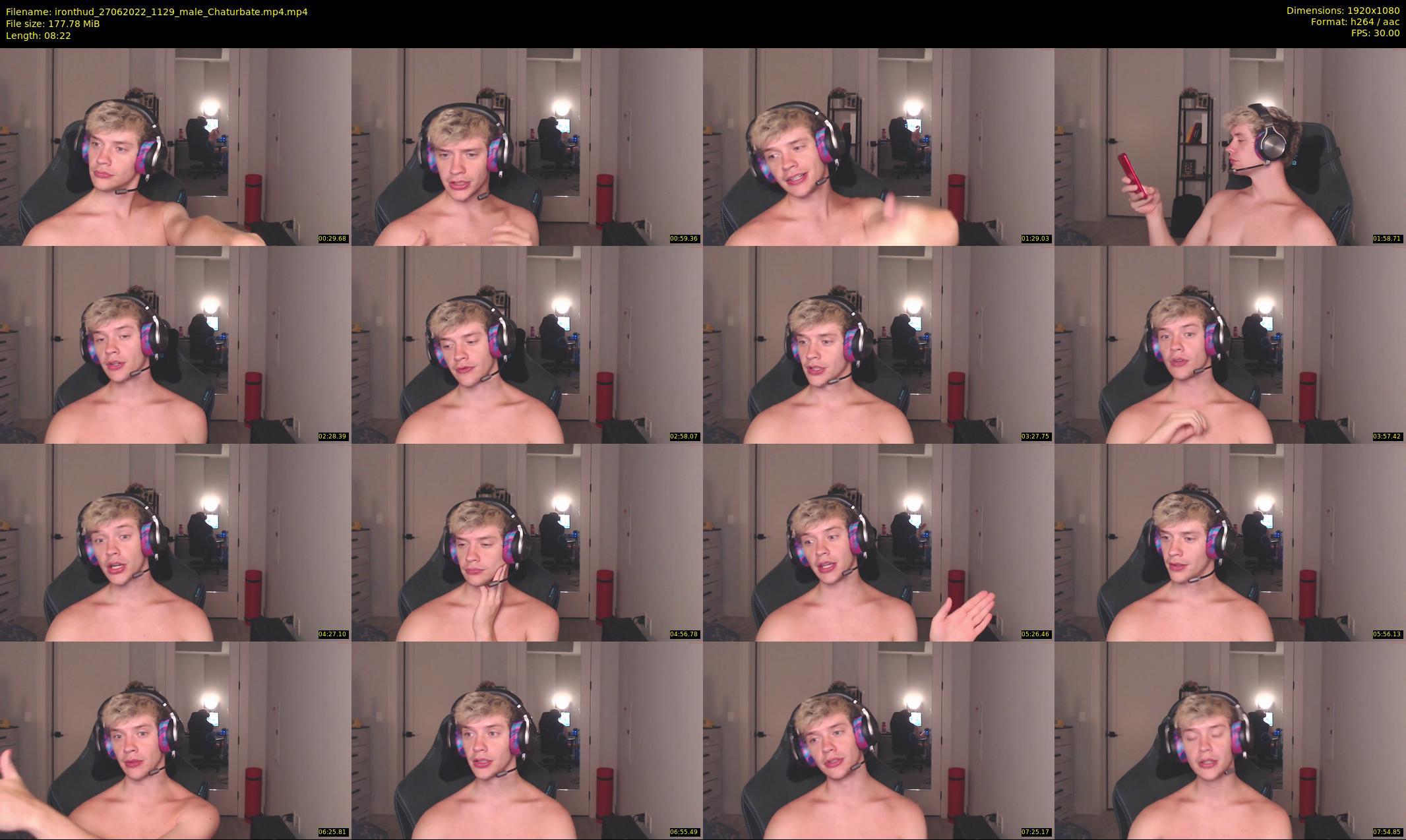 ironthud — 9 minute Chaturbate male cam show recording, 1080p, Jun 27, 2022