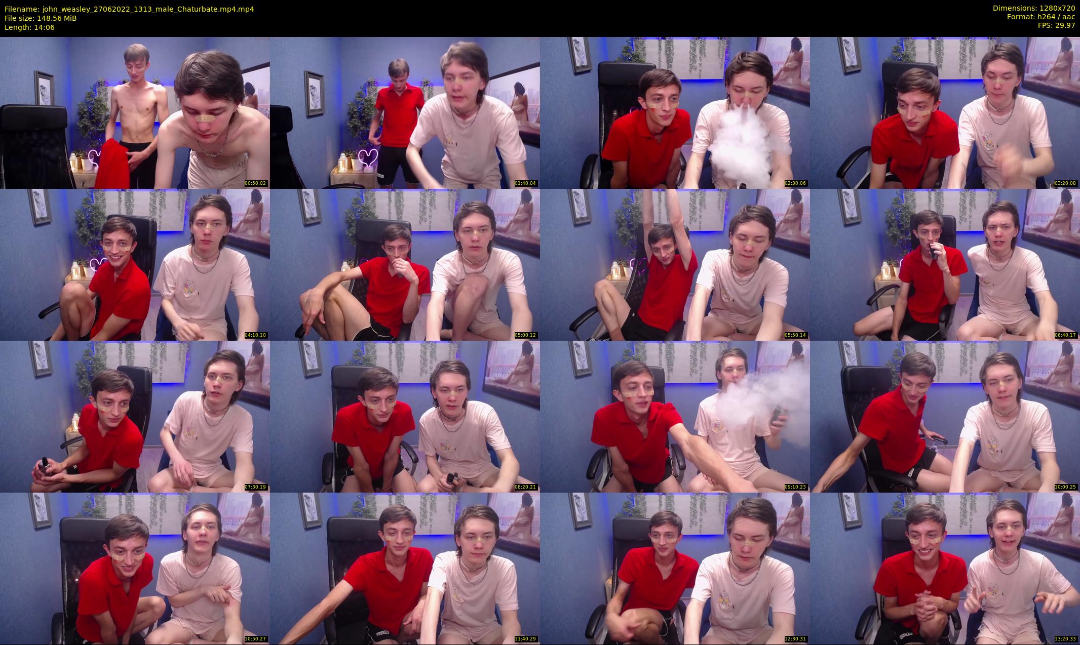 john_weasley — 15 minute Chaturbate male cam show recording, 720p, Jun 27, 2022