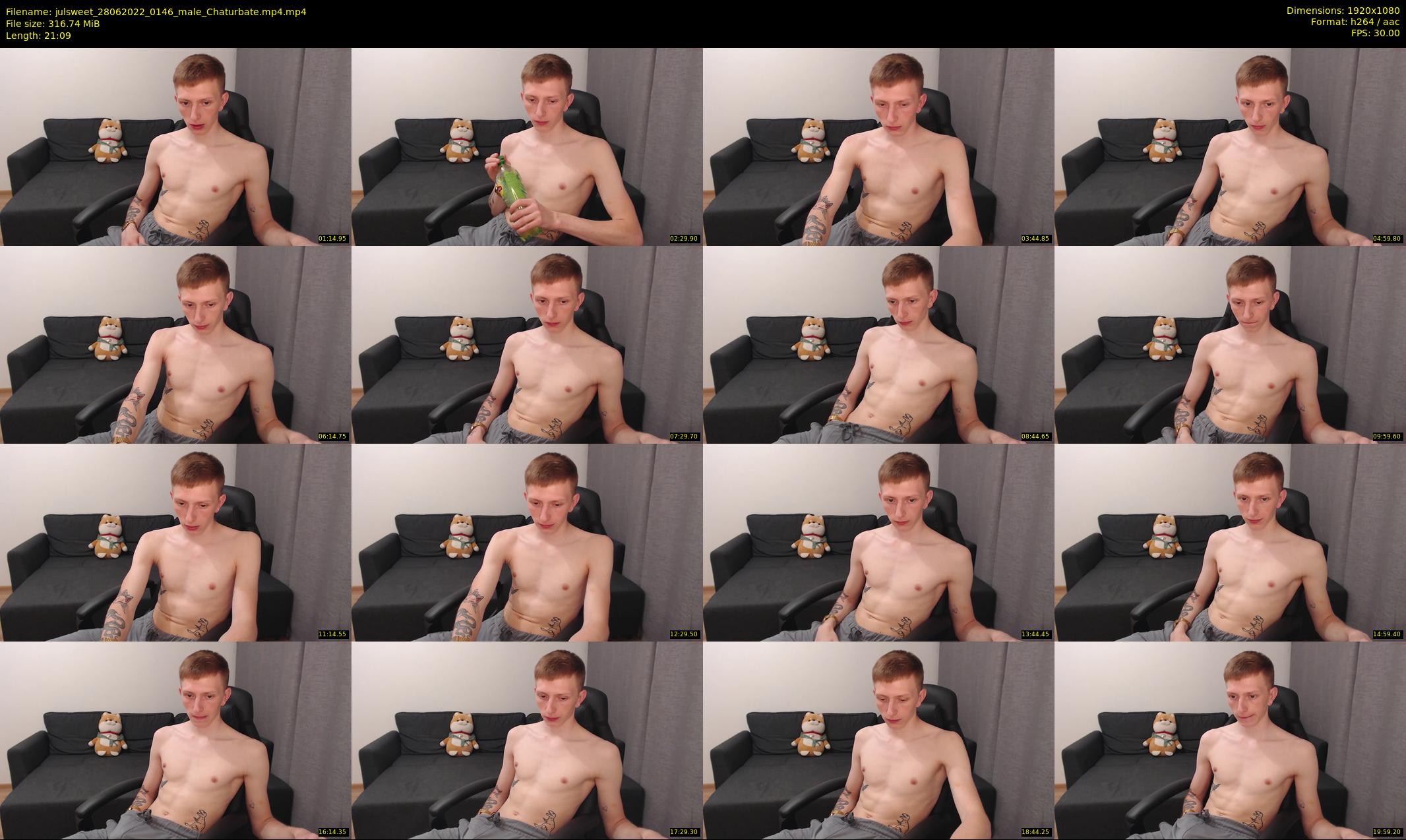 julsweet — 22 minute Chaturbate male cam show recording, 1080p, Jun 28, 2022