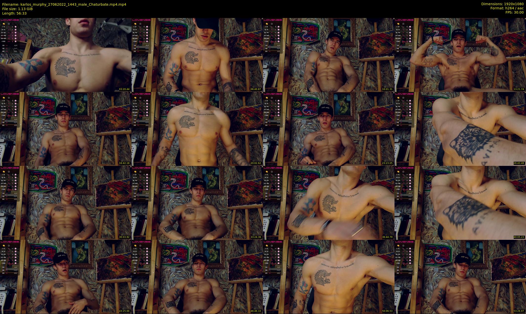 karlos_murphy — 57 minute Chaturbate male cam show recording, 1080p, Jun 27, 2022
