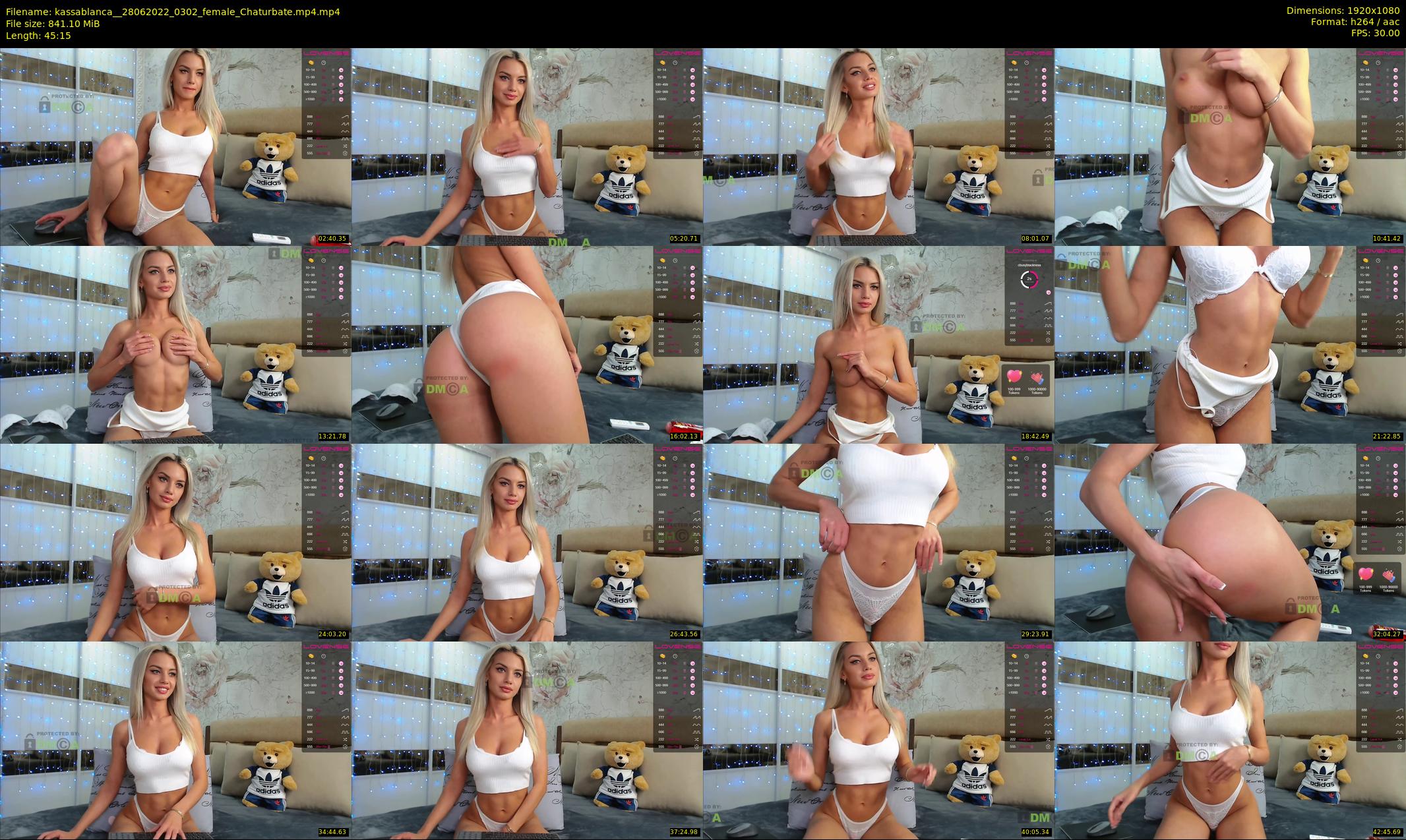 kassablanca_ — 46 minute Chaturbate female cam show recording, 1080p, Jun 28, 2022
