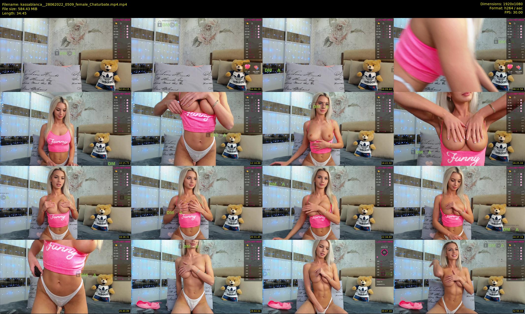 kassablanca_ — 35 minute Chaturbate female cam show recording, 1080p, Jun 28, 2022