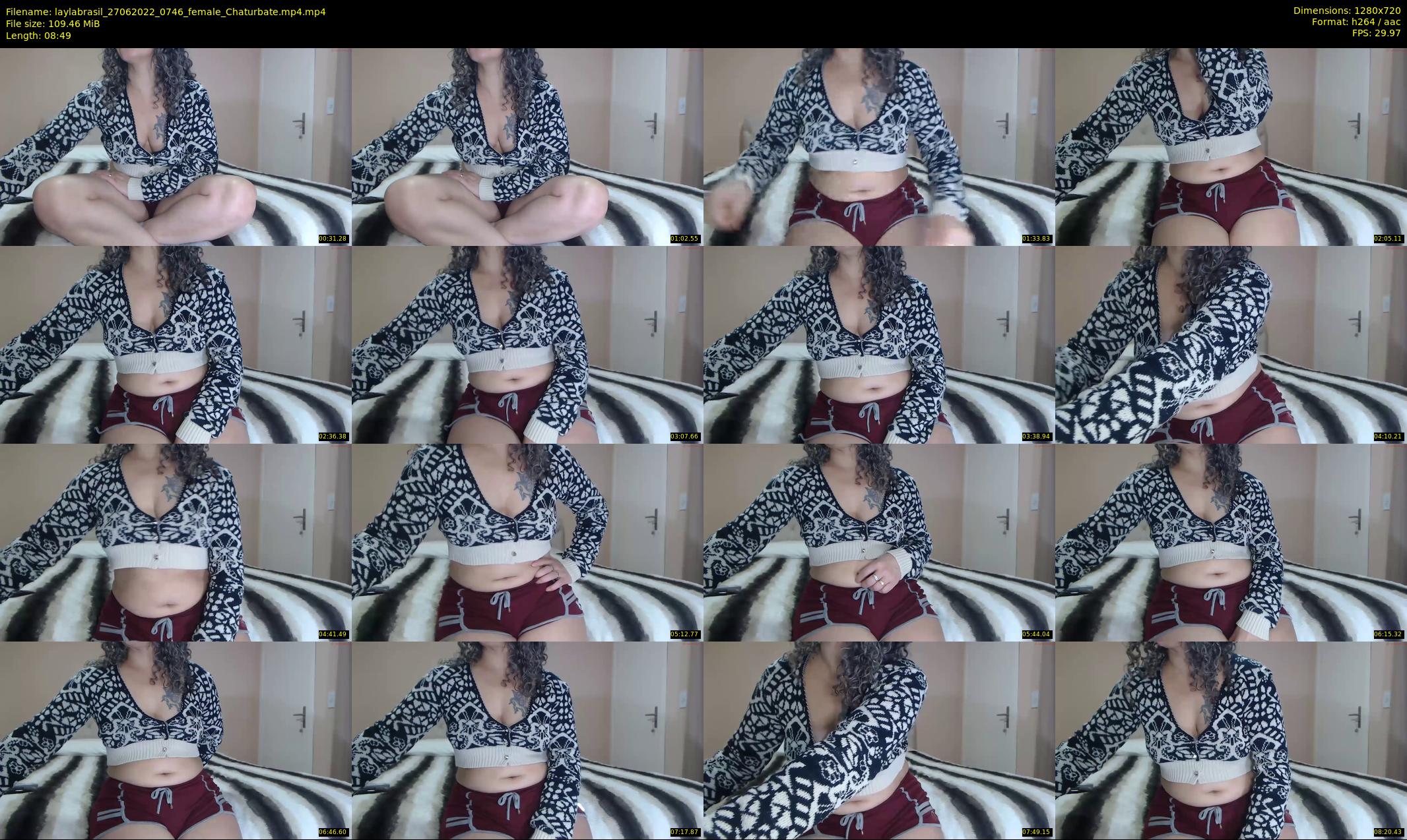 laylabrasil — 9 minute Chaturbate female cam show recording, 720p, Jun 27, 2022