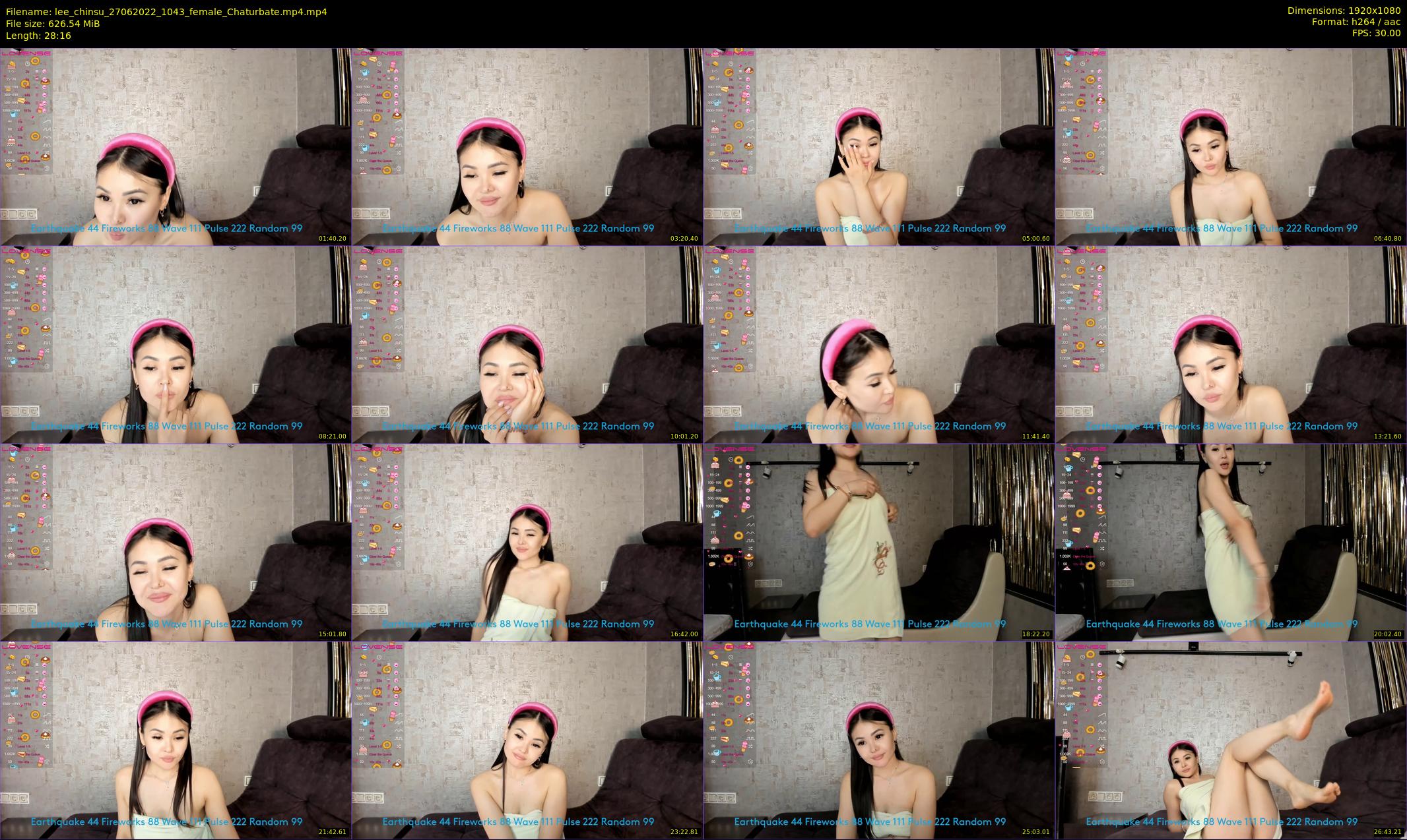 lee_chinsu — 29 minute Chaturbate female cam show recording, 1080p, Jun 27, 2022