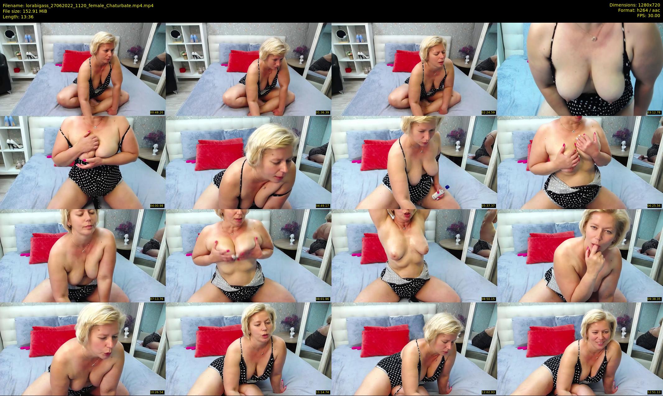lorabigass — 14 minute Chaturbate female cam show recording, 720p, Jun 27, 2022