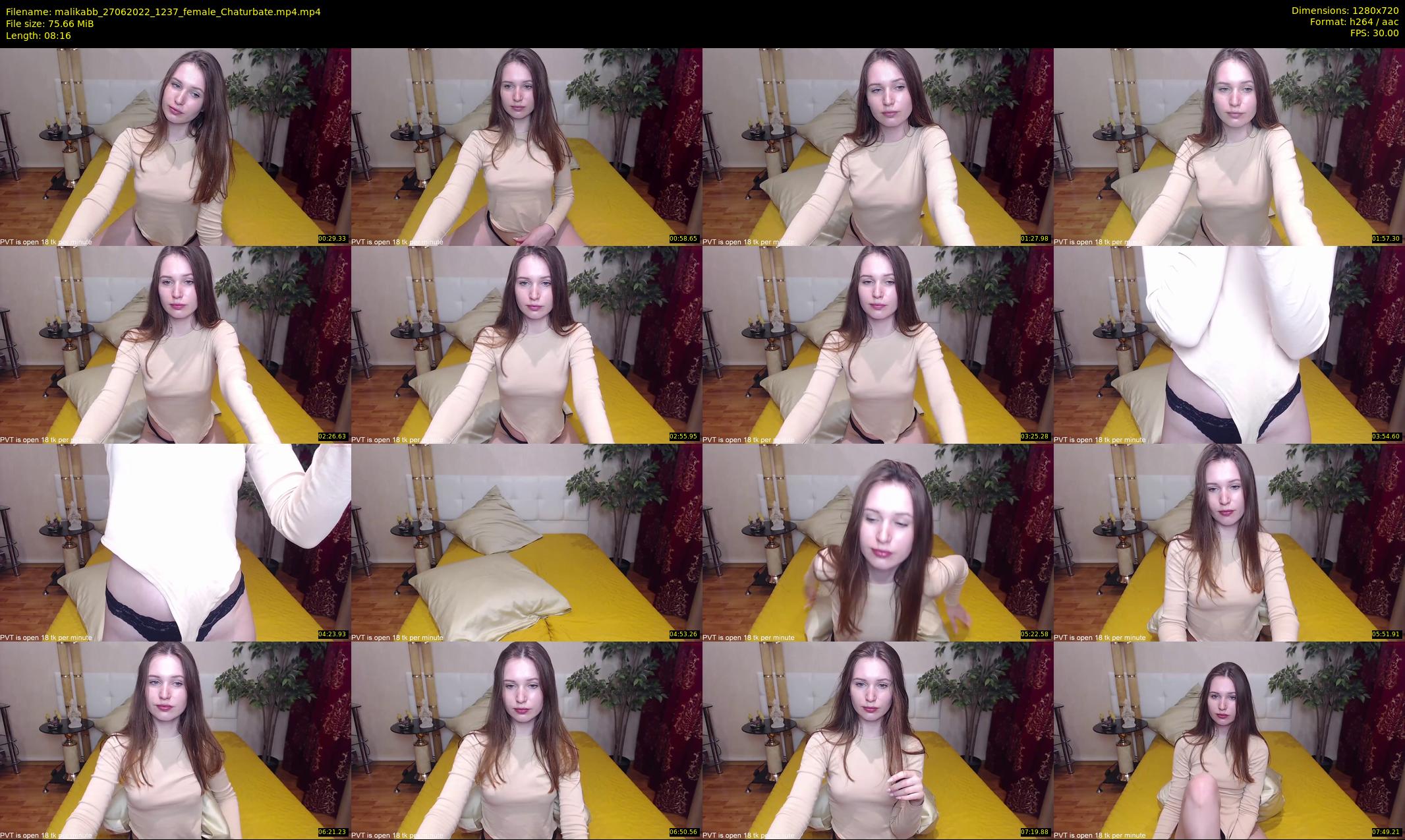 malikabb — 9 minute Chaturbate female cam show recording, 720p, Jun 27, 2022