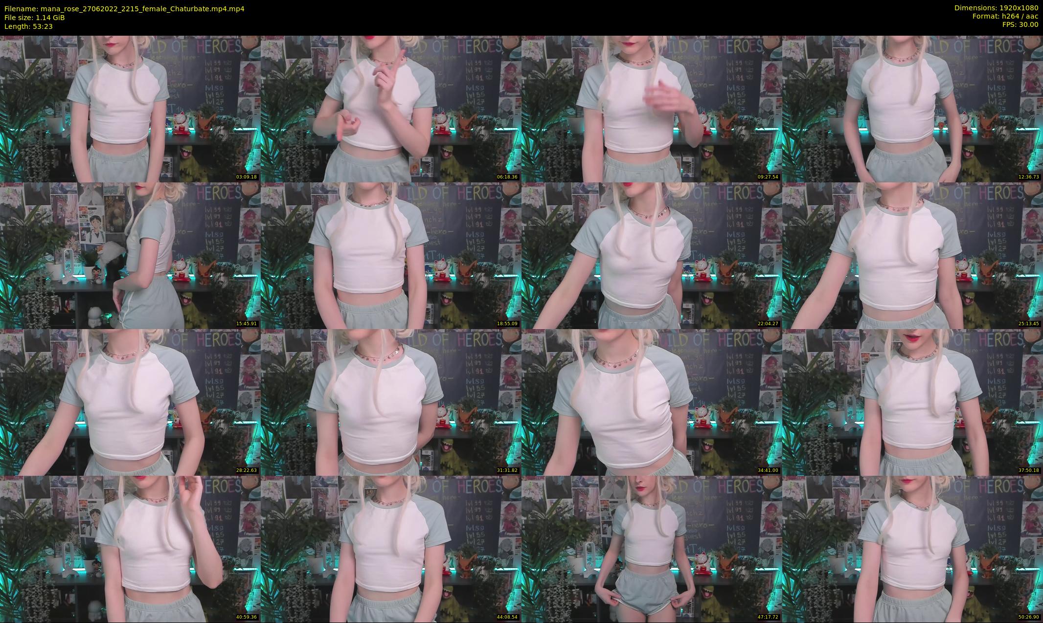 mana_rose — 54 minute Chaturbate female cam show recording, 1080p, Jun 27, 2022