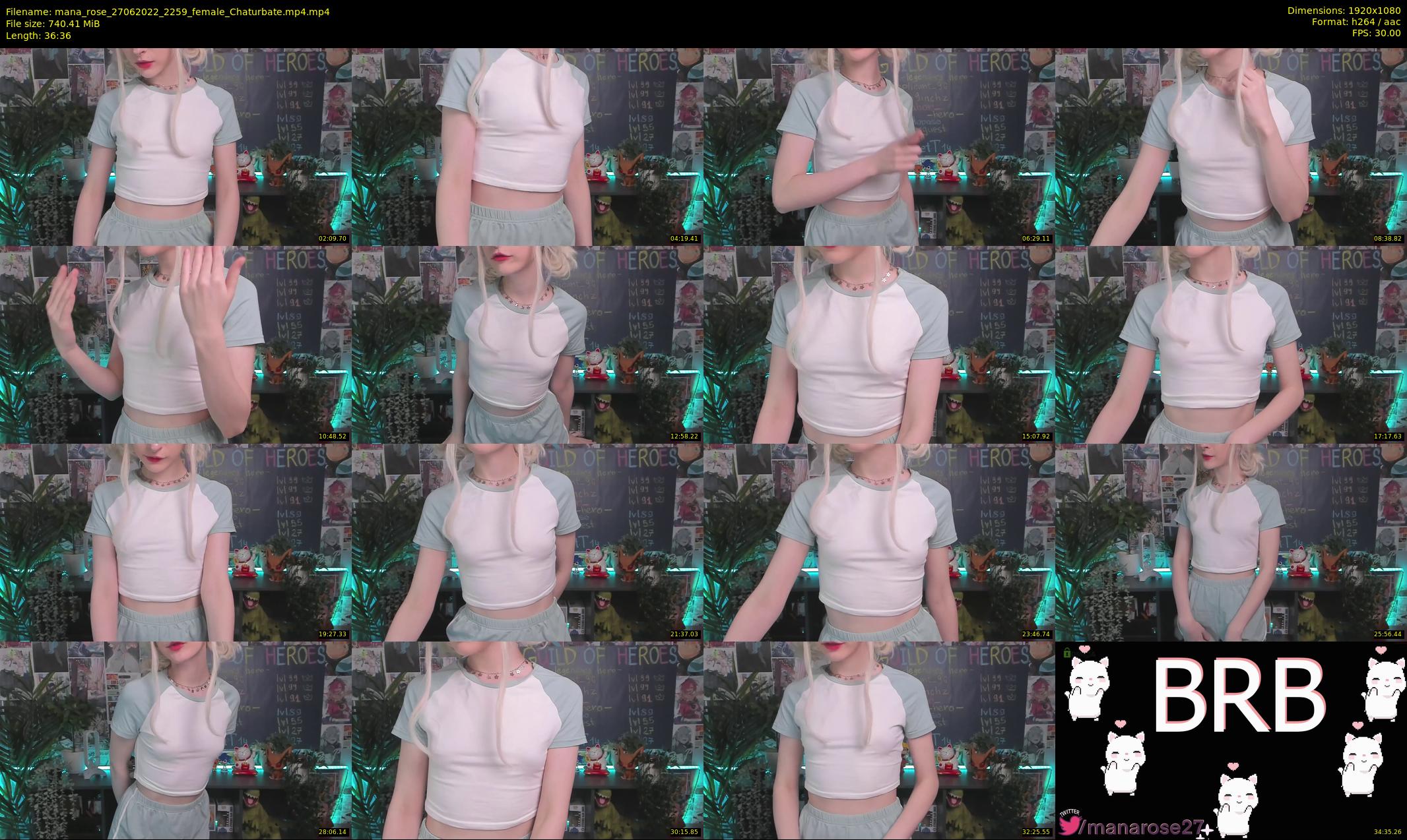mana_rose — 37 minute Chaturbate female cam show recording, 1080p, Jun 27, 2022