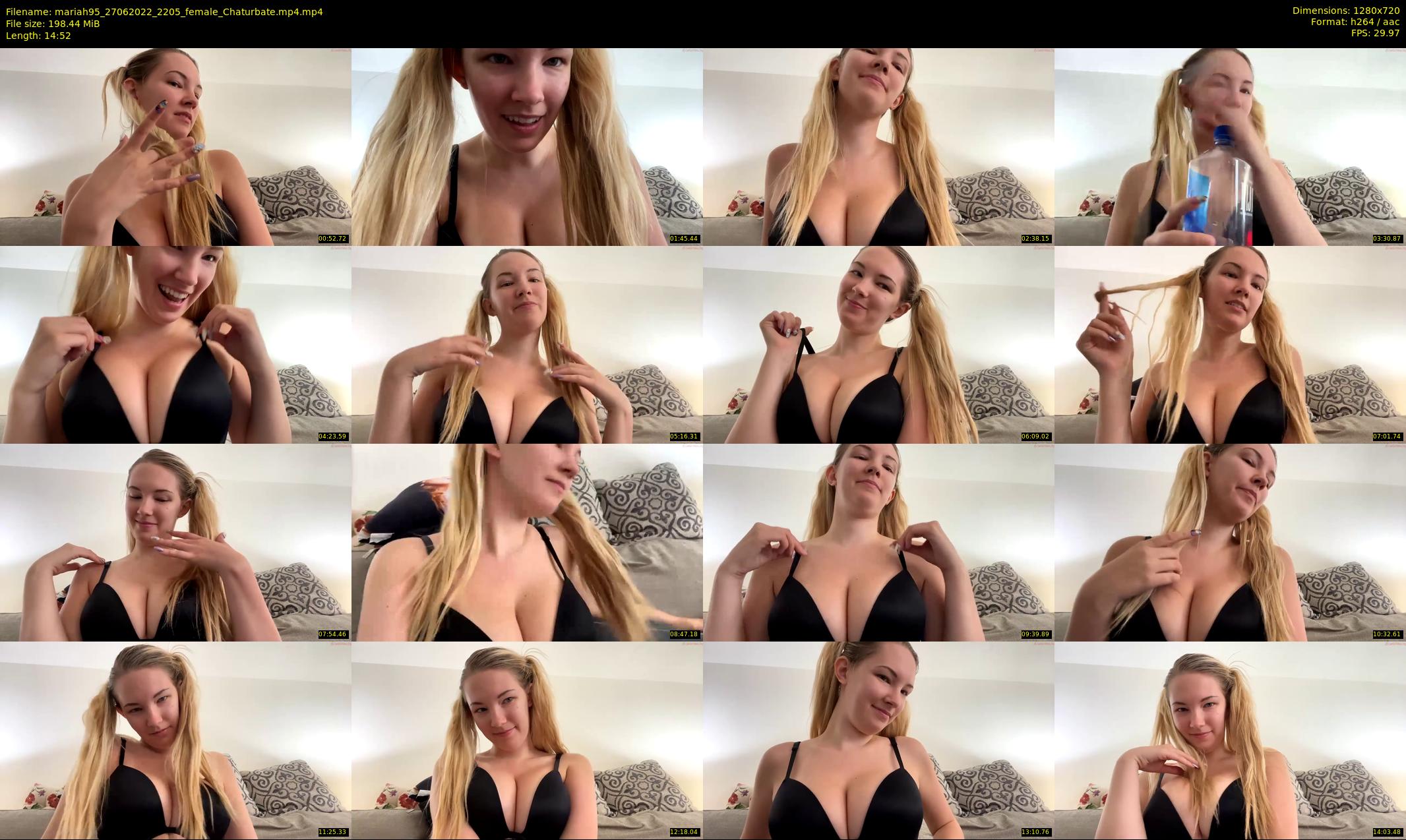 mariah95 — 15 minute Chaturbate female cam show recording, 720p, Jun 27, 2022