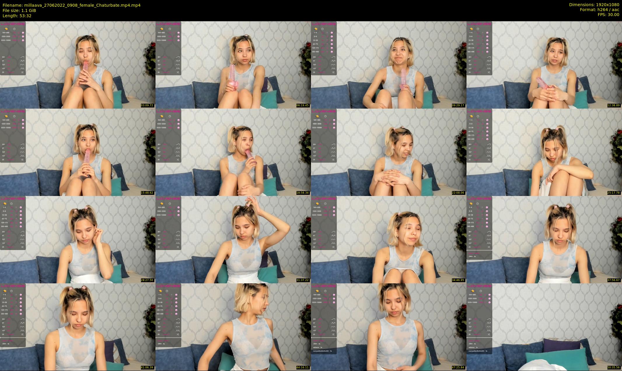 millaava — 54 minute Chaturbate female cam show recording, 1080p, Jun 27, 2022