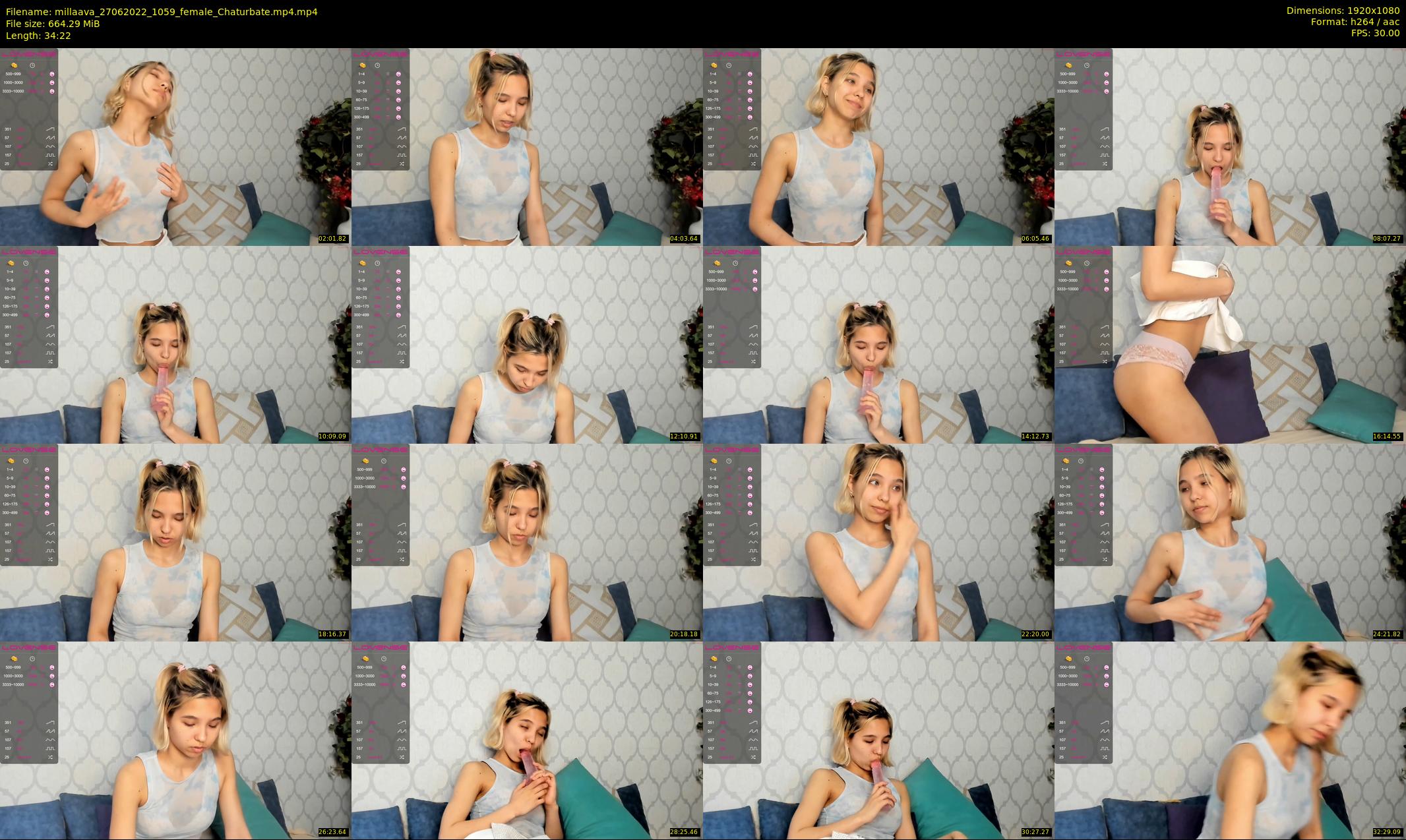 millaava — 35 minute Chaturbate female cam show recording, 1080p, Jun 27, 2022
