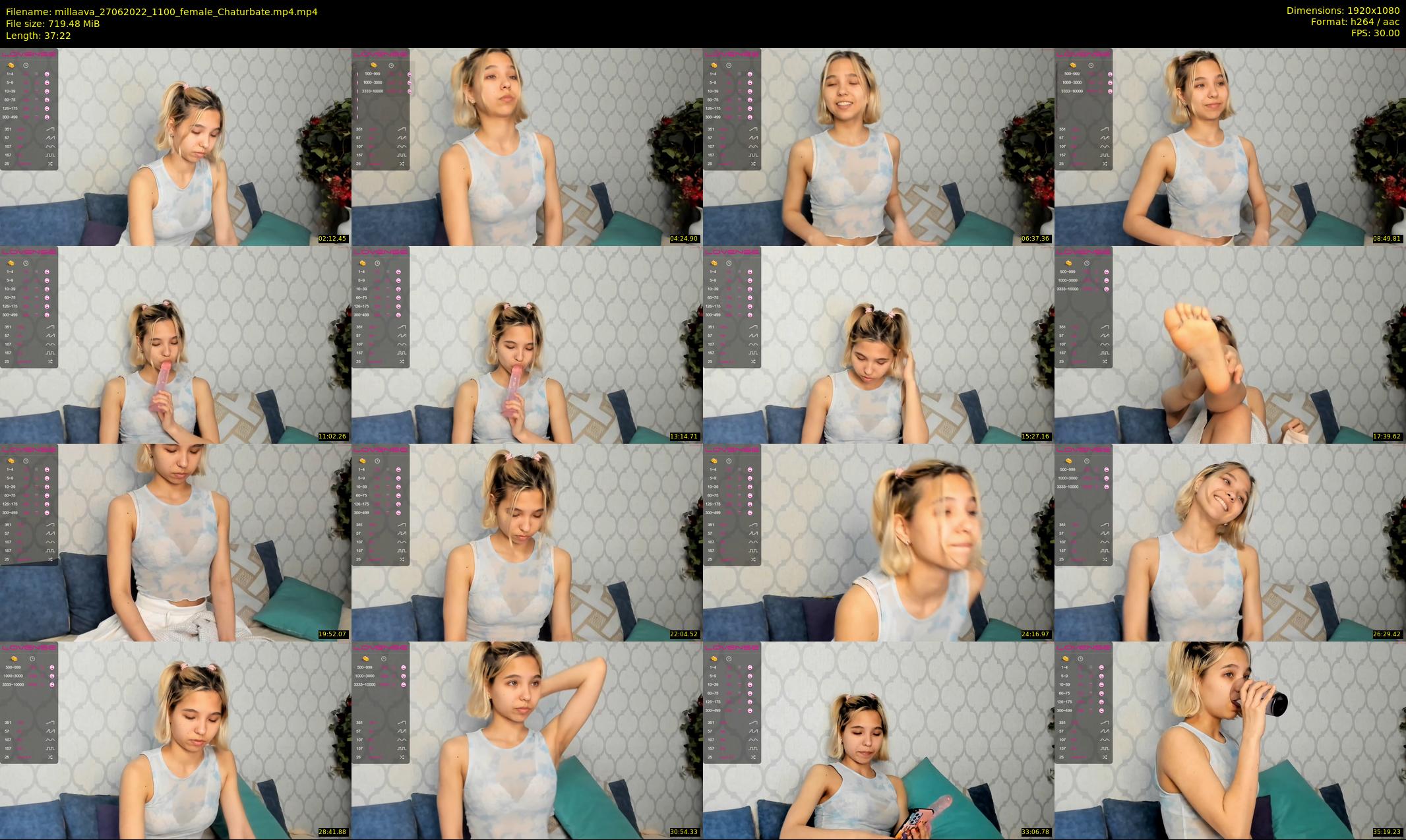 millaava — 38 minute Chaturbate female cam show recording, 1080p, Jun 27, 2022