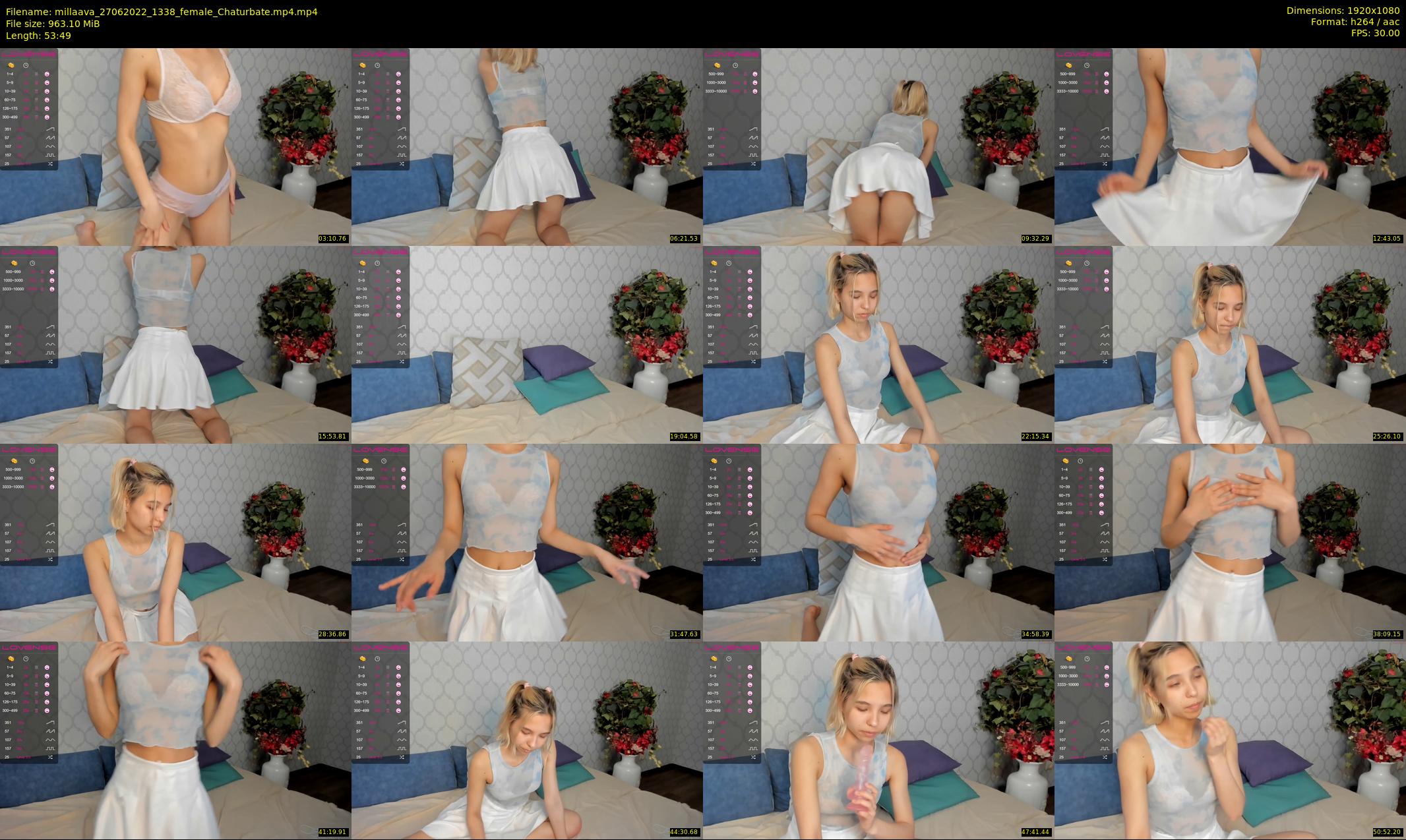 millaava — 54 minute Chaturbate female cam show recording, 1080p, Jun 27, 2022