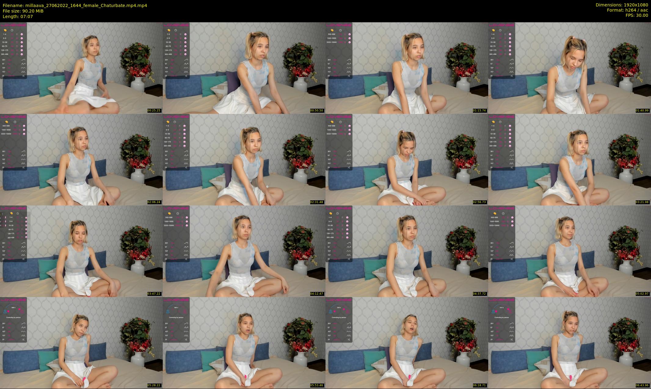 millaava — 8 minute Chaturbate female cam show recording, 1080p, Jun 27, 2022
