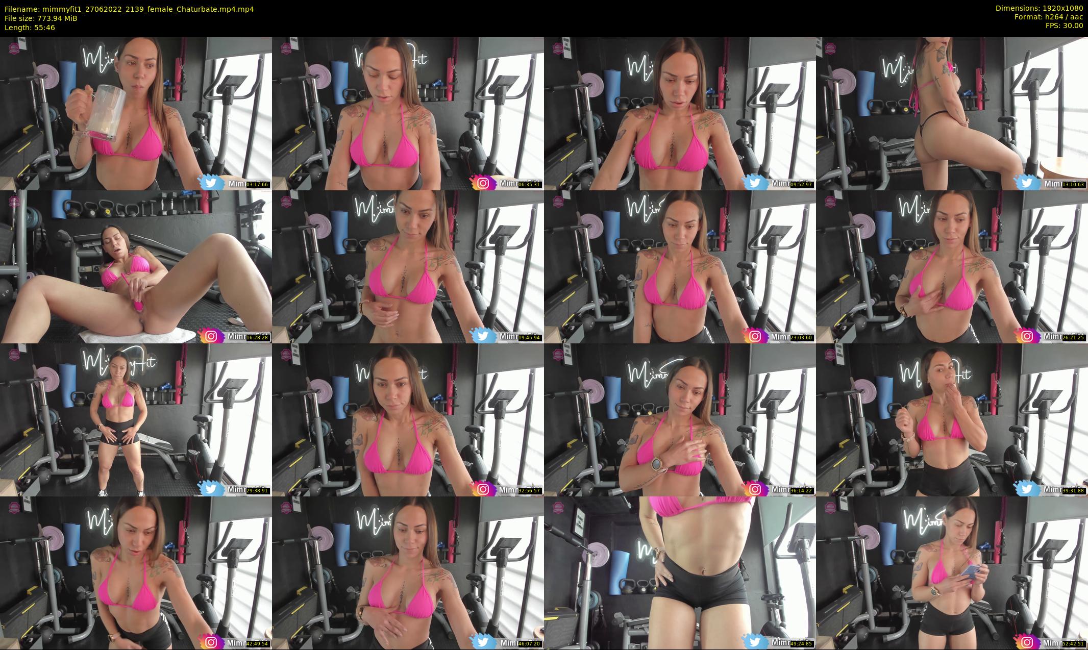 mimmyfit1 — 56 minute Chaturbate female cam show recording, 1080p, Jun 27, 2022