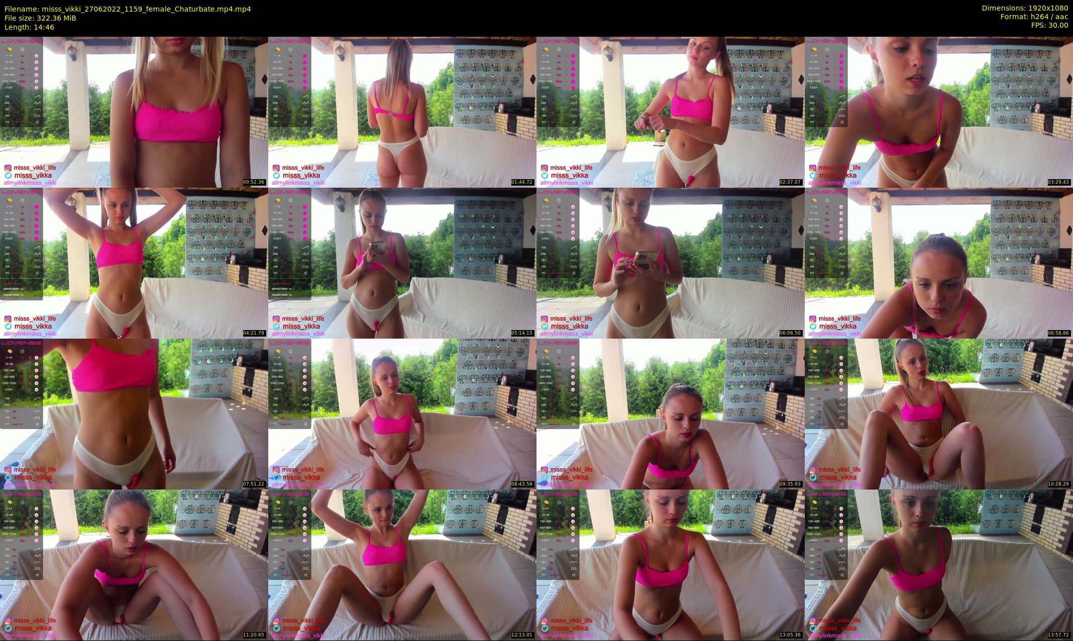 misss_vikki — 15 minute Chaturbate female cam show recording, 1080p, Jun 27, 2022