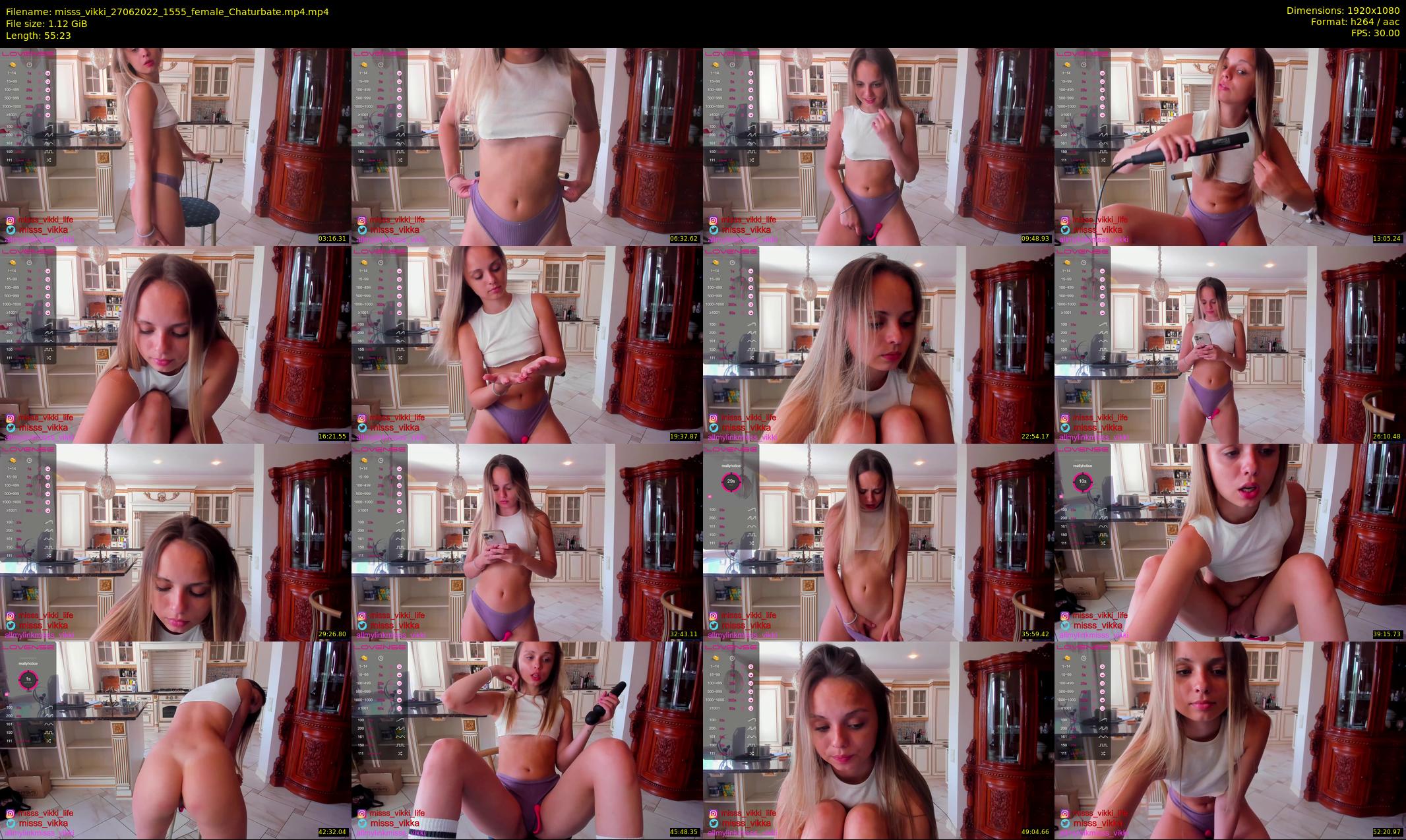 misss_vikki — 56 minute Chaturbate female cam show recording, 1080p, Jun 27, 2022