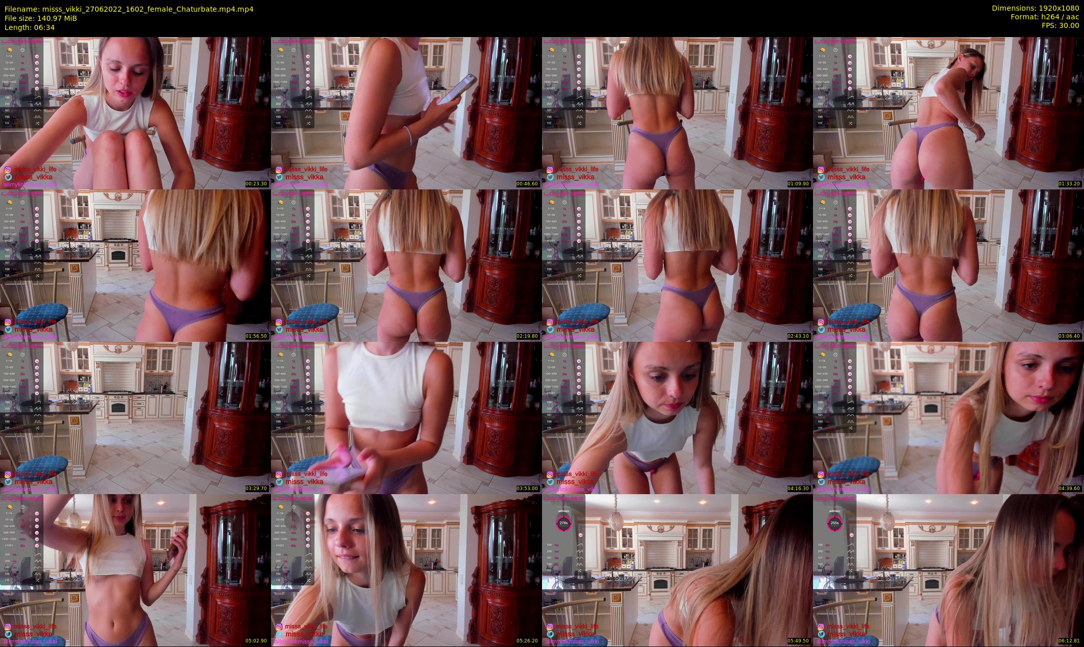 misss_vikki — 7 minute Chaturbate female cam show recording, 1080p, Jun 27, 2022