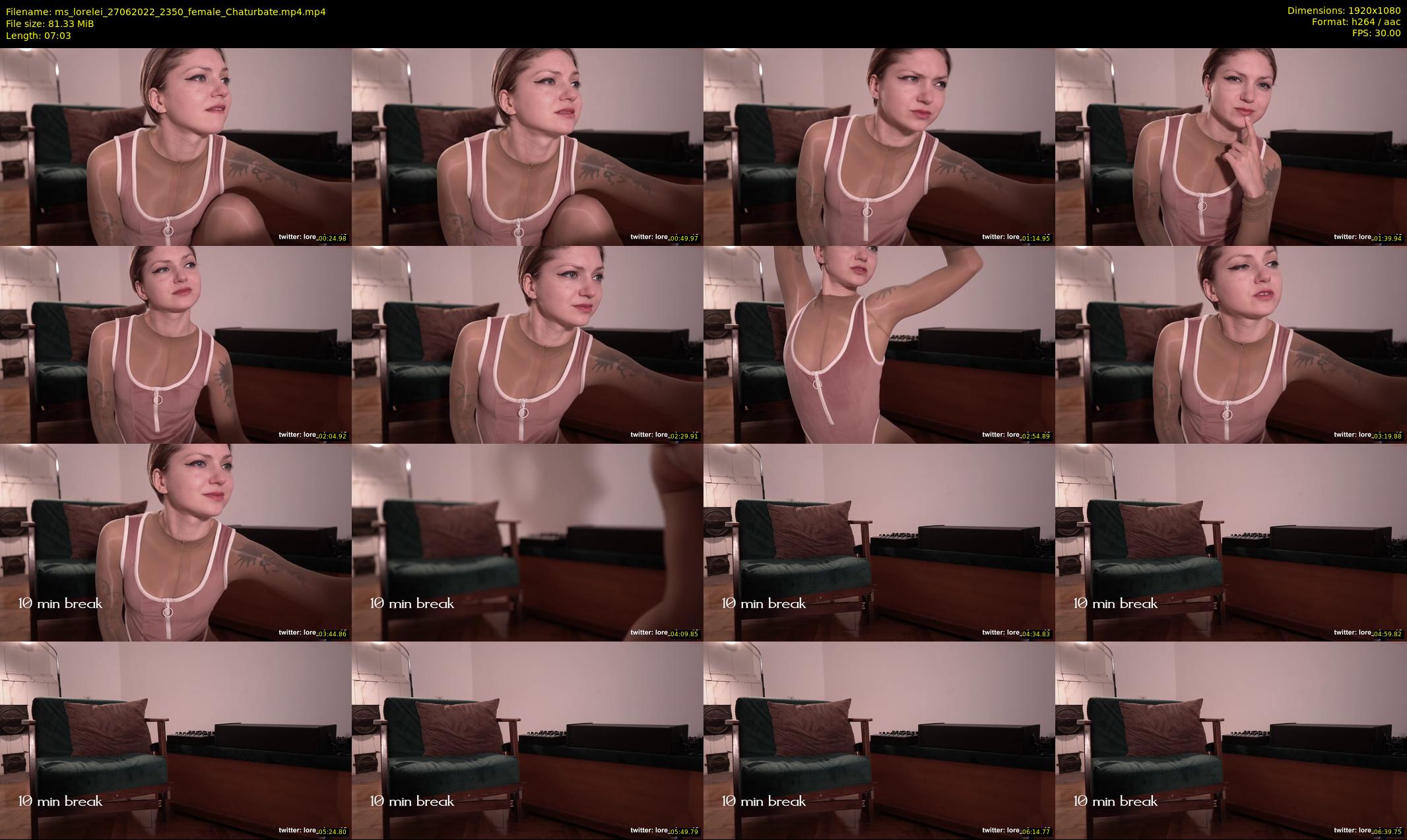 ms_lorelei — 8 minute Chaturbate female cam show recording, 1080p, Jun 27, 2022