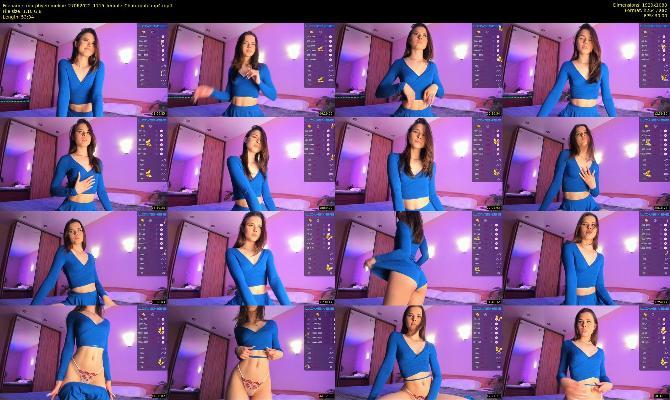 murphyemmeline — 54 minute Chaturbate female cam show recording, 1080p, Jun 27, 2022