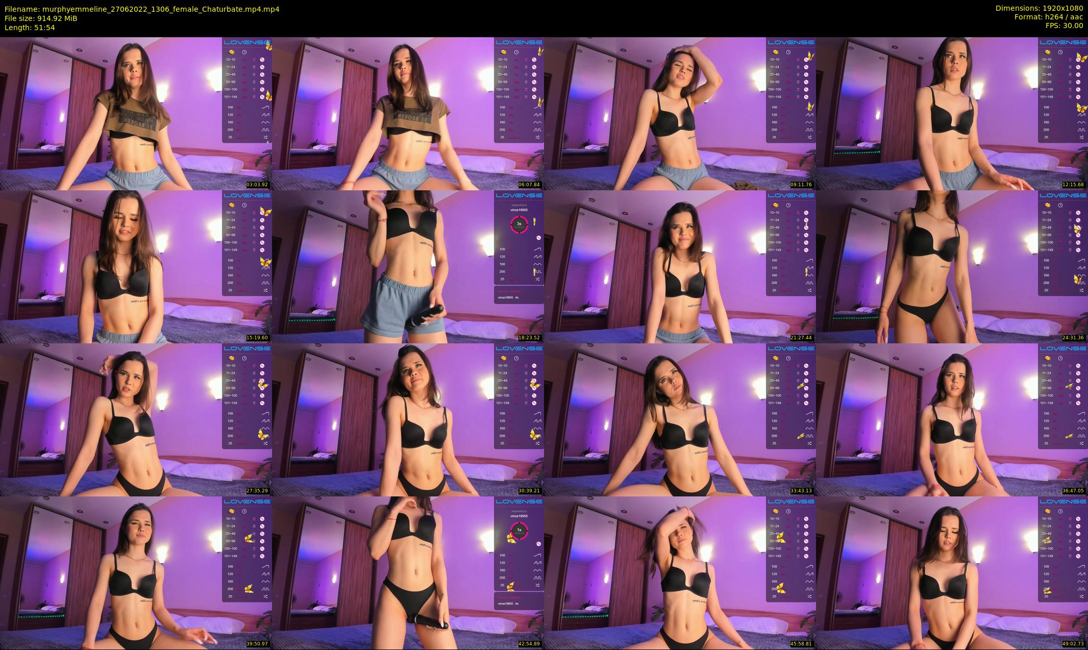 murphyemmeline — 52 minute Chaturbate female cam show recording, 1080p, Jun 27, 2022