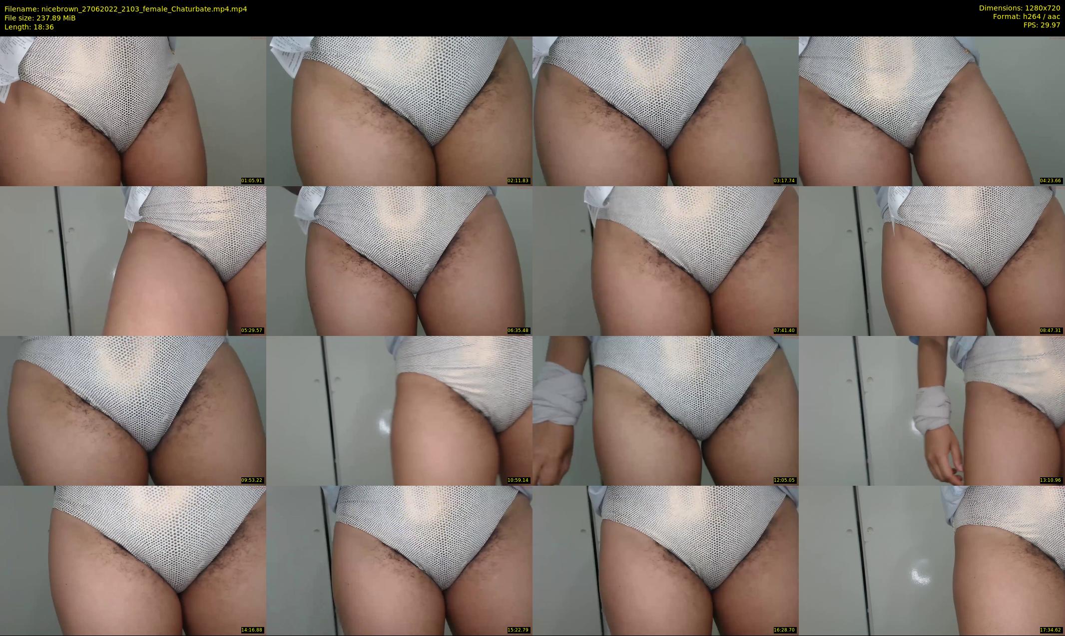 nicebrown — 19 minute Chaturbate female cam show recording, 720p, Jun 27, 2022