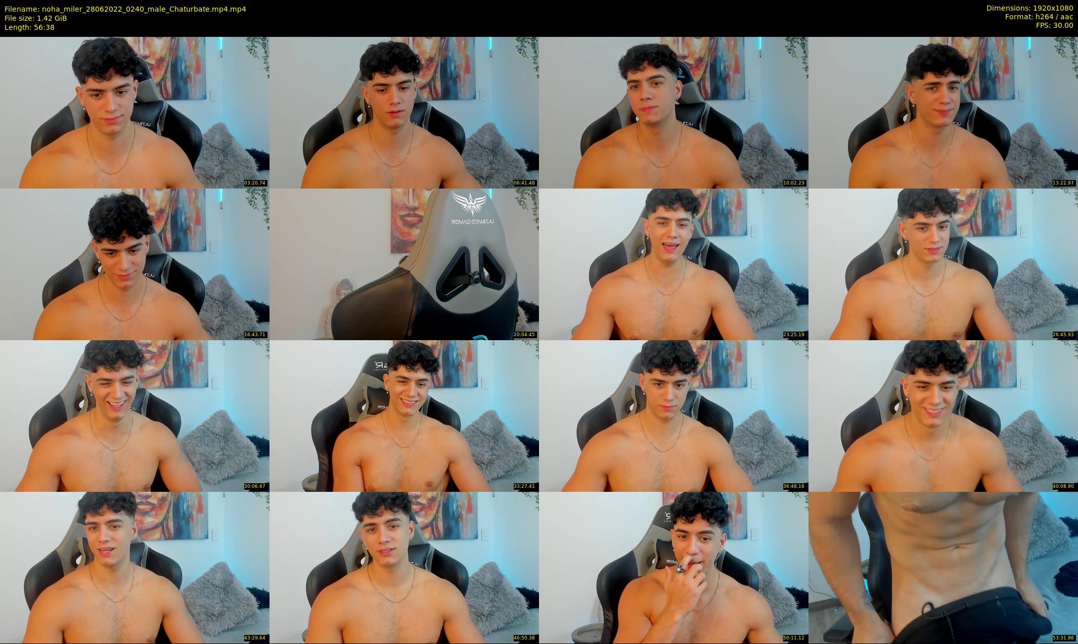 noha_miler — 57 minute Chaturbate male cam show recording, 1080p, Jun 28, 2022