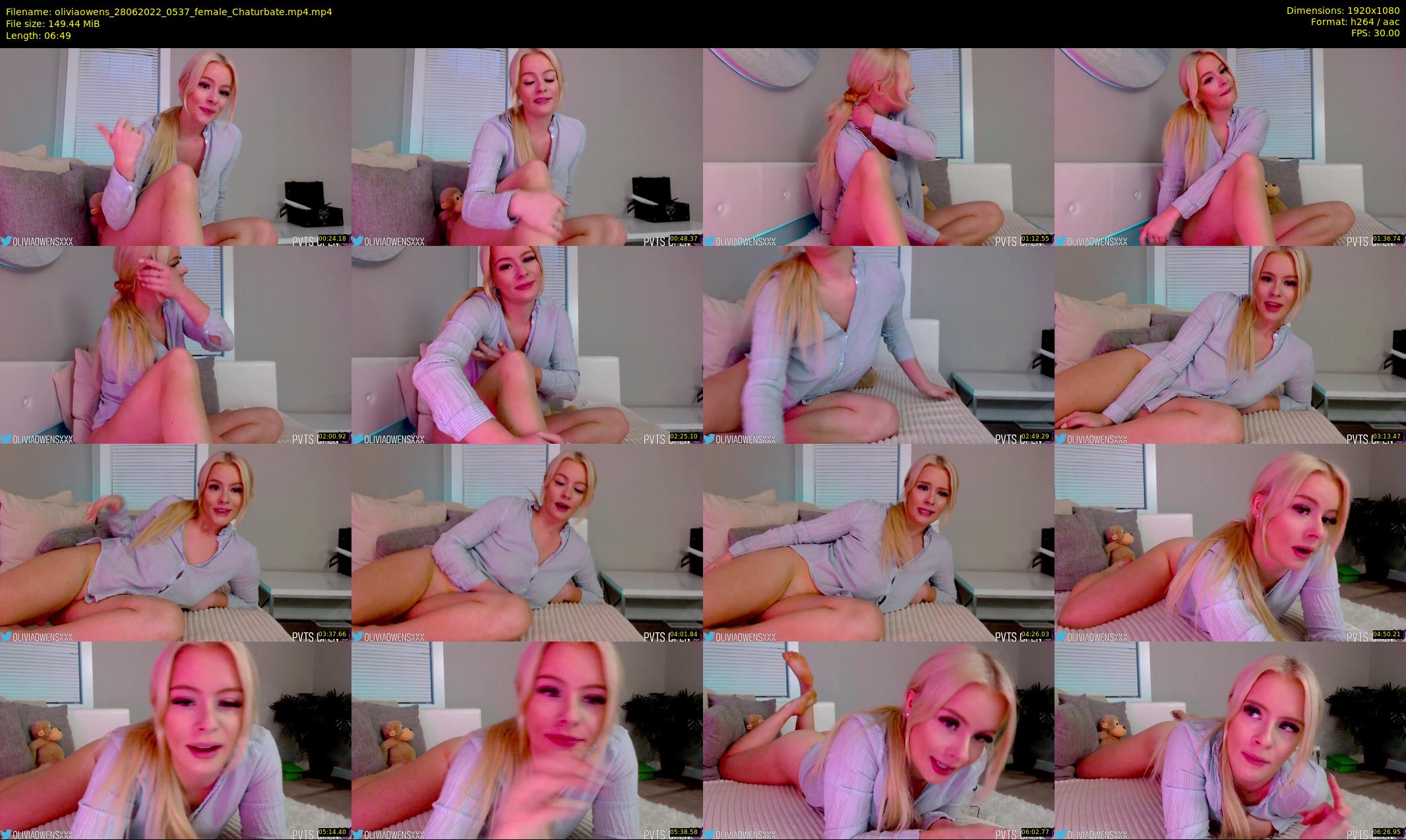 oliviaowens — 7 minute Chaturbate female cam show recording, 1080p, Jun 28, 2022