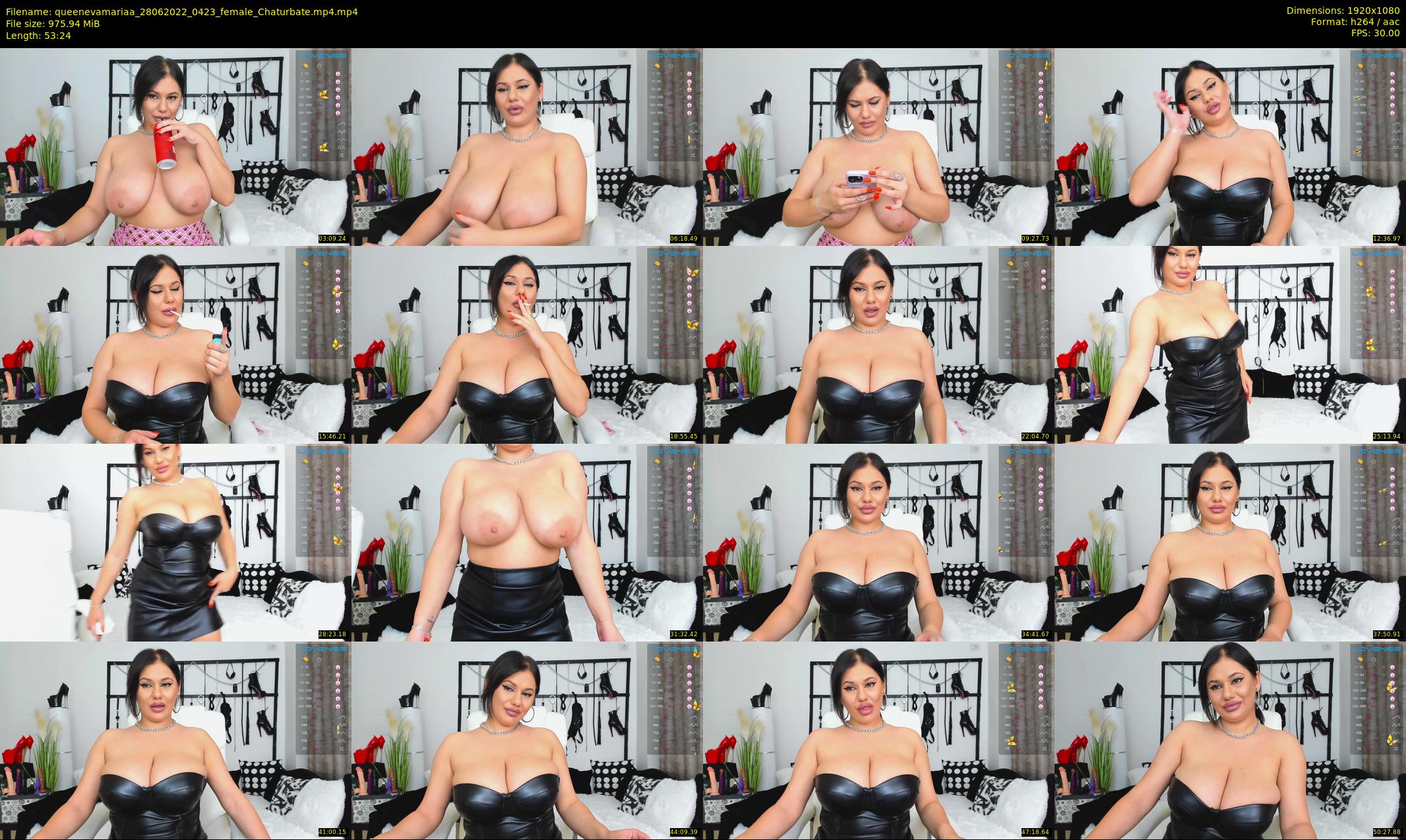 queenevamariaa — 54 minute Chaturbate female cam show recording, 1080p, Jun 28, 2022