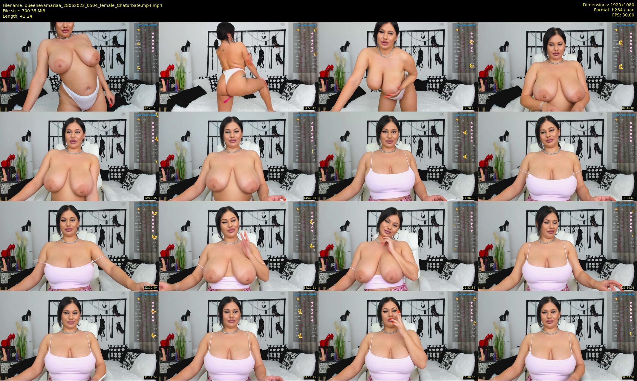 queenevamariaa — 42 minute Chaturbate female cam show recording, 1080p, Jun 28, 2022