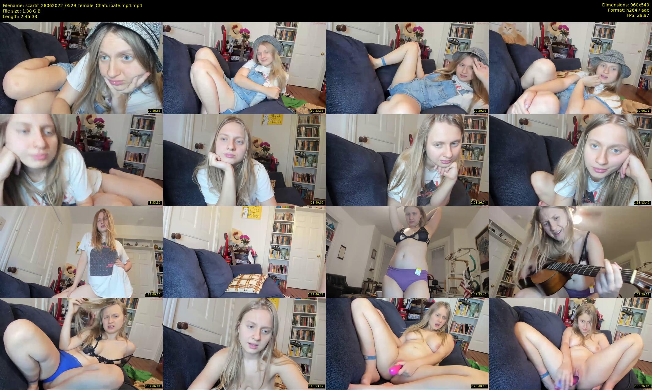 scartit — 166 minute Chaturbate female cam show recording, 480p, Jun 28, 2022