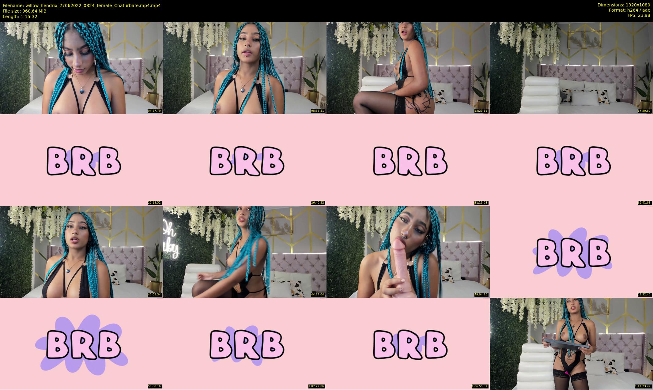 willow_hendrix — 76 minute Chaturbate female cam show recording, 1080p, Jun 27, 2022