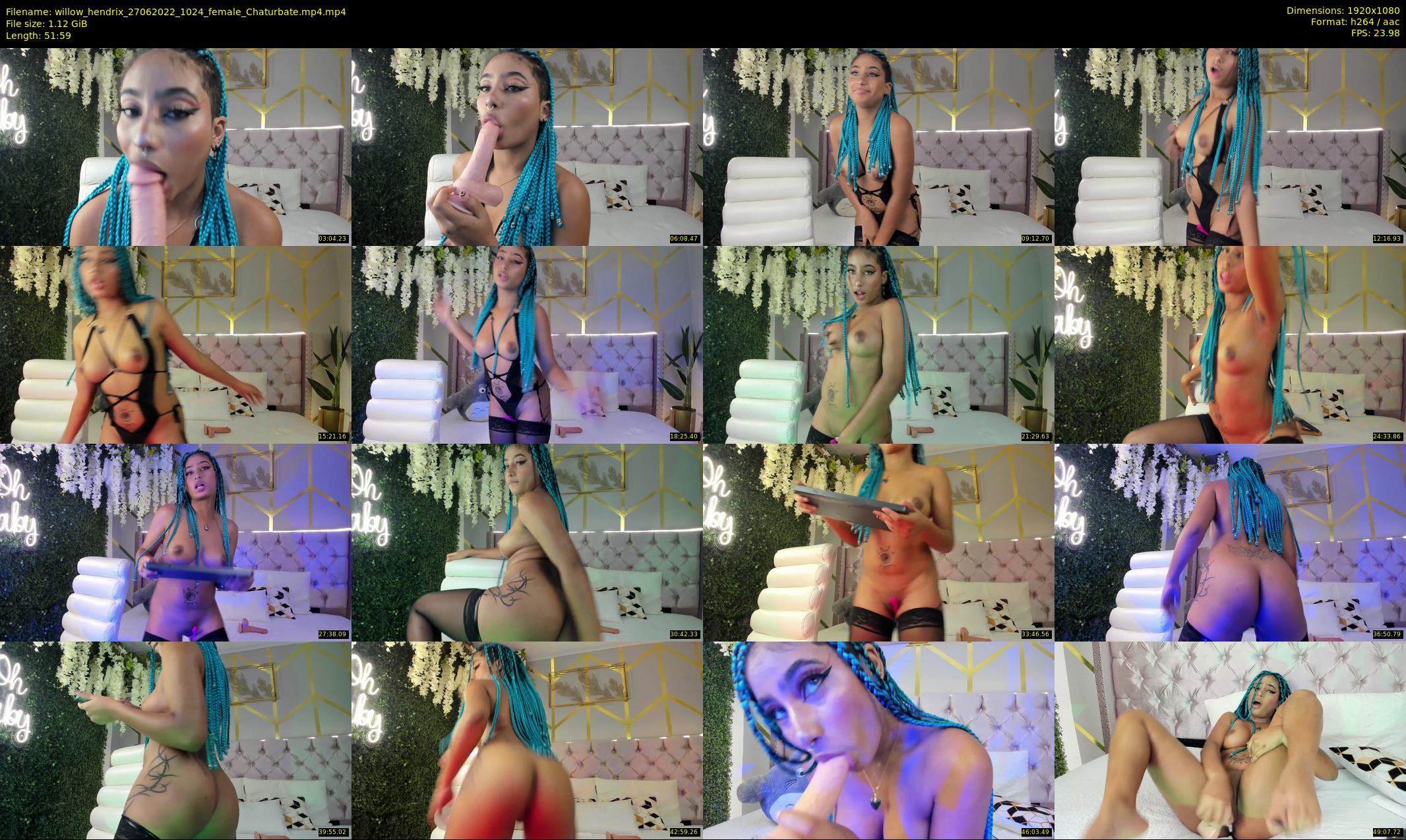 willow_hendrix — 52 minute Chaturbate female cam show recording, 1080p, Jun 27, 2022