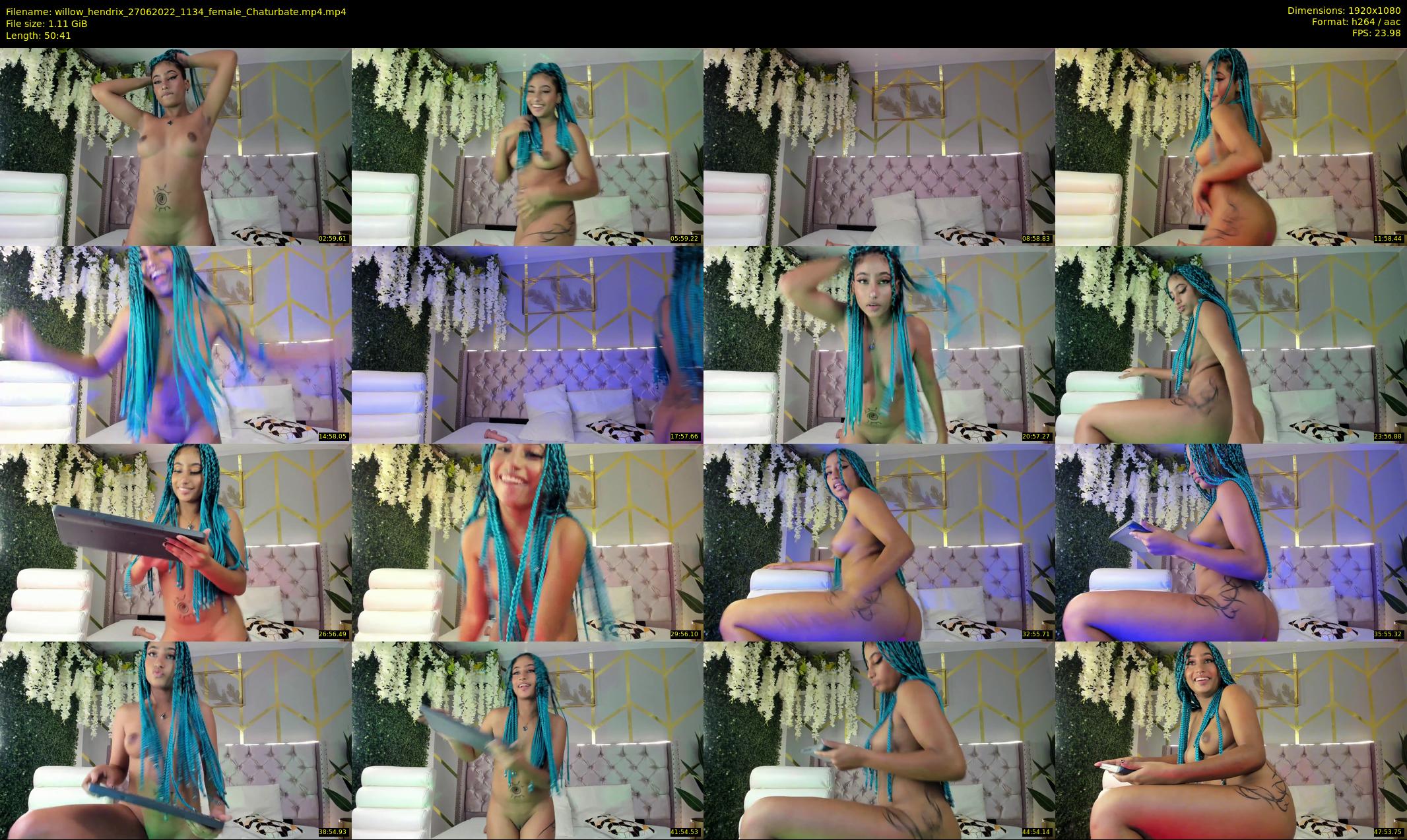willow_hendrix — 51 minute Chaturbate female cam show recording, 1080p, Jun 27, 2022
