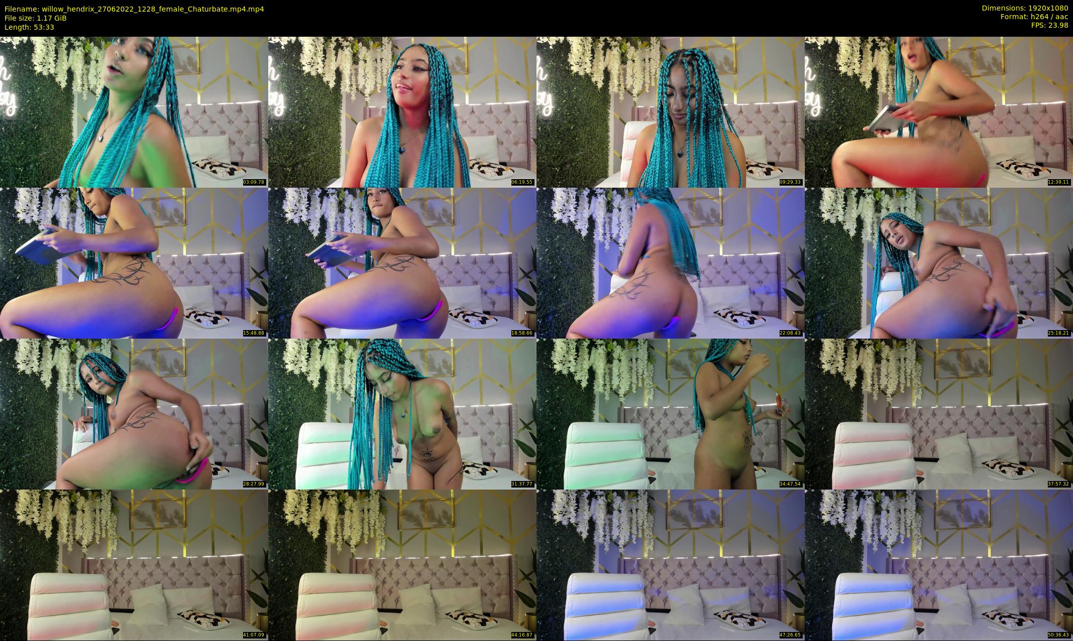 willow_hendrix — 54 minute Chaturbate female cam show recording, 1080p, Jun 27, 2022