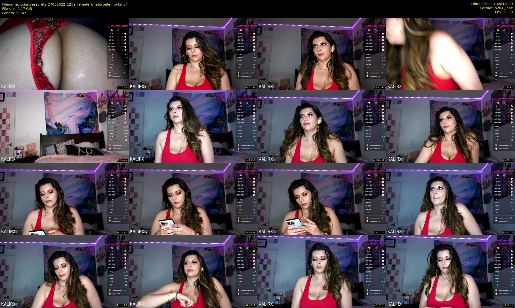 xclusivesecrets — 54 minute Chaturbate female cam show recording, 1080p, Jun 27, 2022